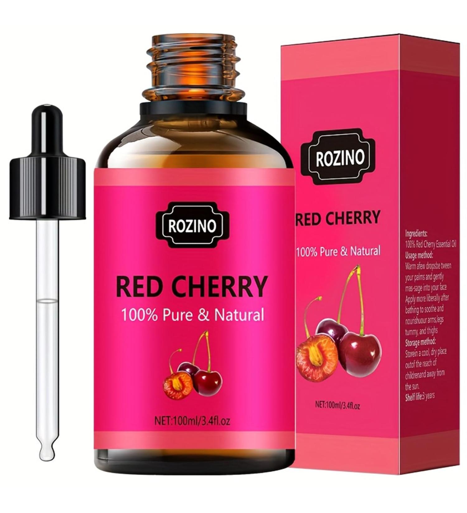 Pure Red Cherry Fragrance Oil & Skin Care Oil for Diffuser Candles Soap Making Perfume & Body Lotion Natural Aroma & Moisturizing Base for Face Hair Skin (Cherry) - Buy Online on GoSupps.com