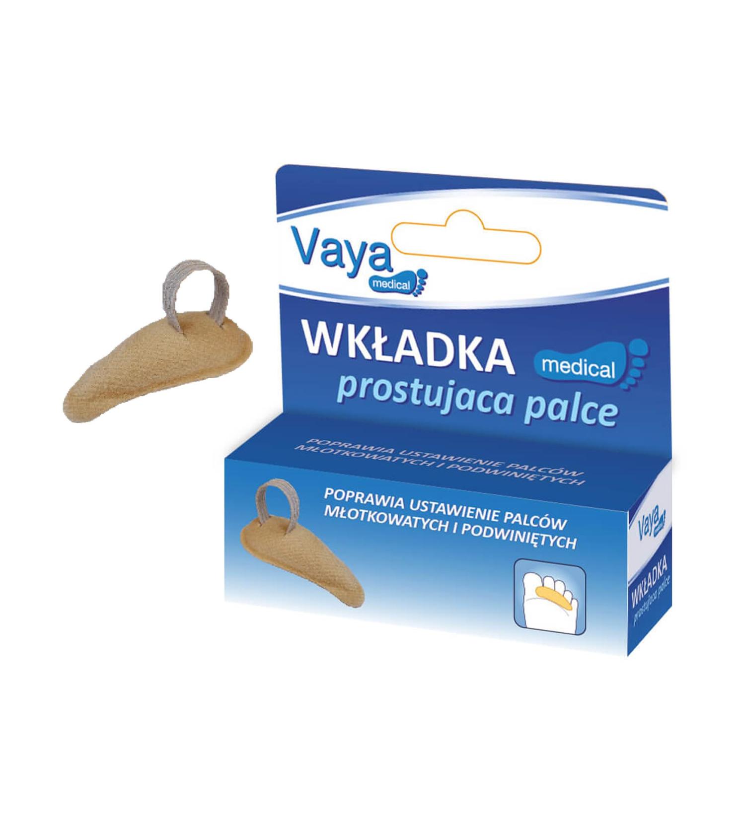 Vaya Medical Toe Straightener Toe Crest Hammer Toe Corrector Polyurethane Foam Cotton Left 1 Piece - Buy Online on GoSupps.com