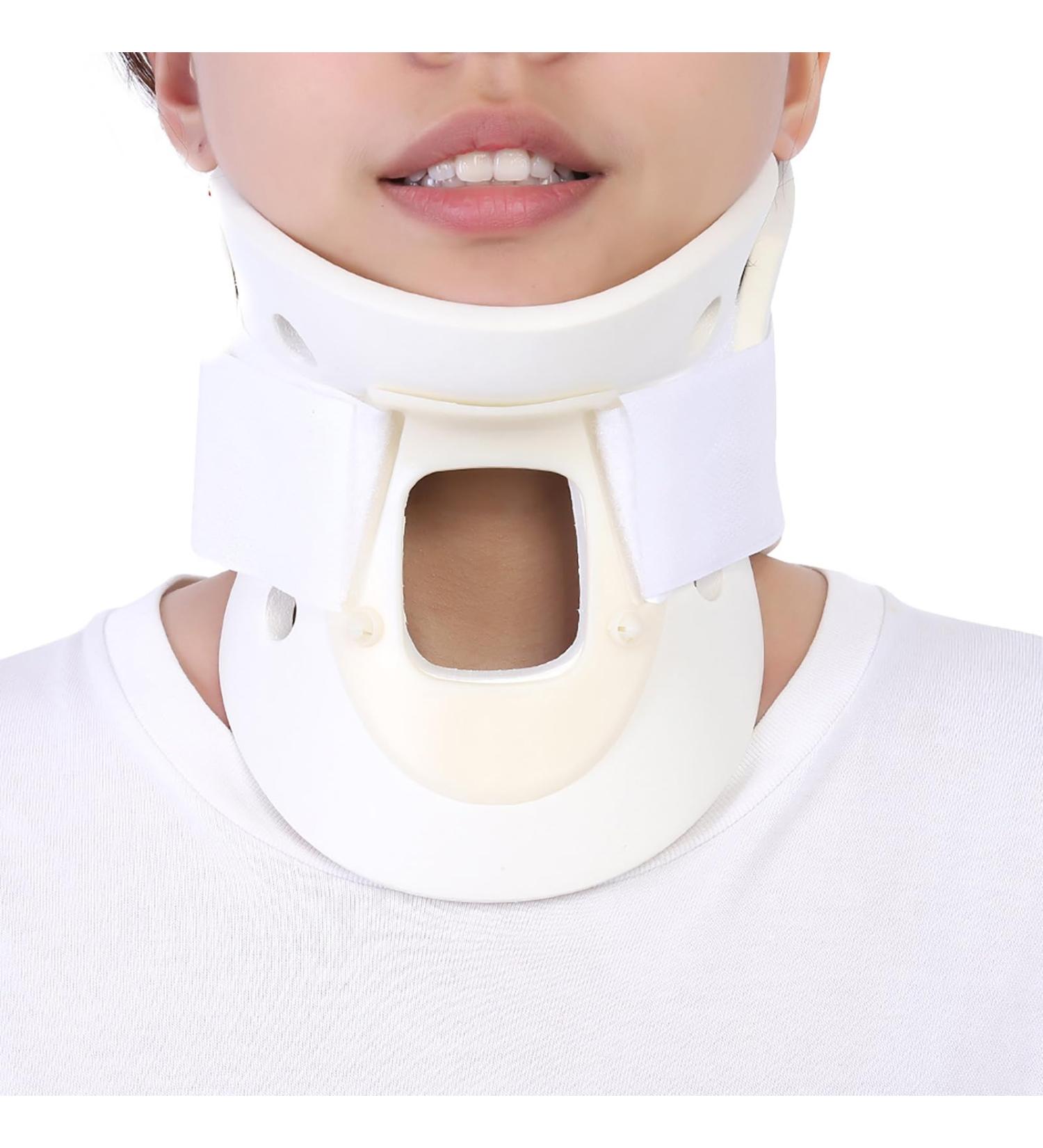 Breathable Cervical Neck Brace Collar | Pain Relief Orthosis Support | Sturdy & Permeable Neck Brace - Size M (13cm Height) | International Shipping - Buy Online on GoSupps.com