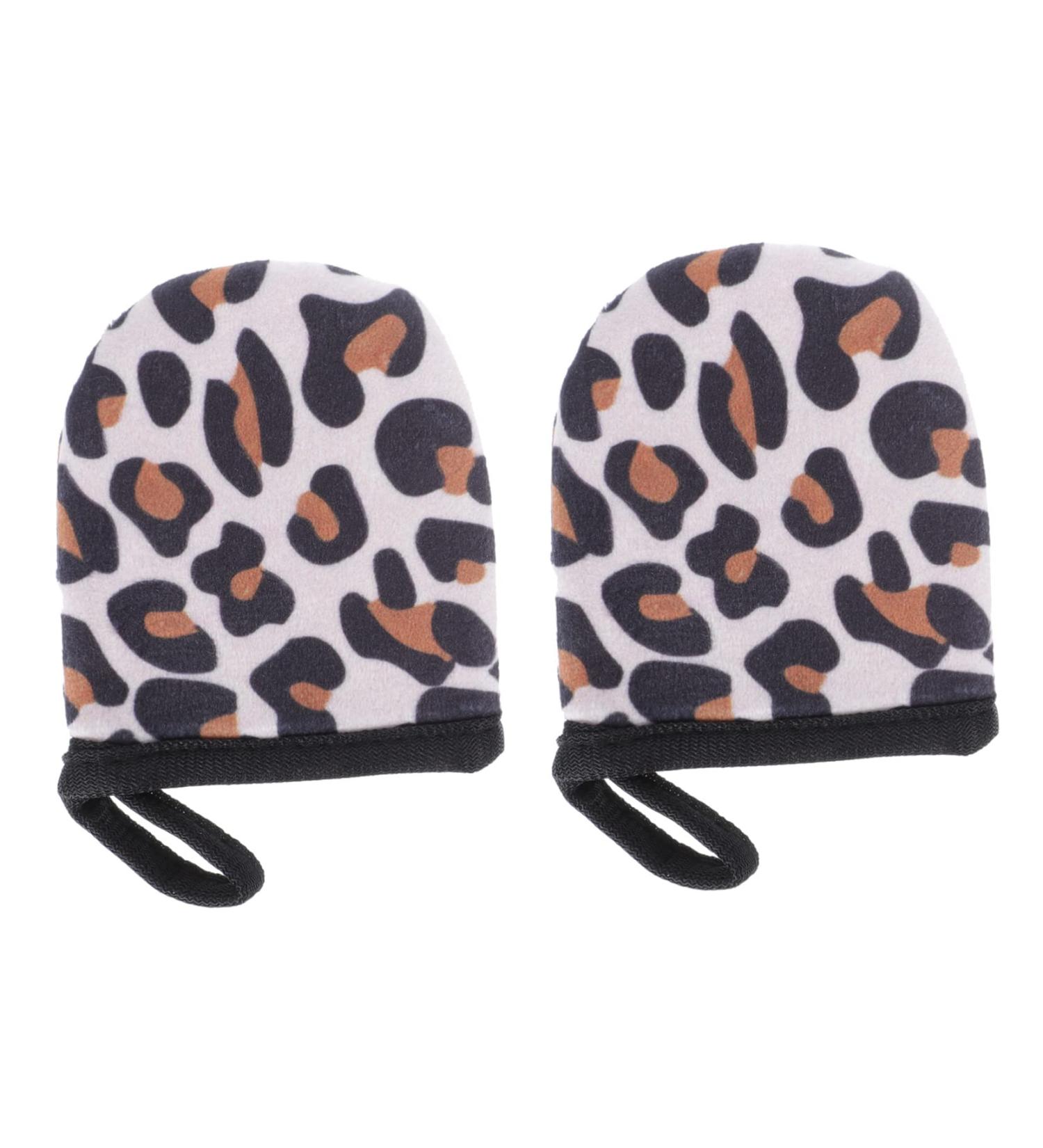 FOMIYES 2pc Finger Cot Face Cleaning Gloves | Back Lotion Mitt for Tanning | Spa Beach Gloves 9.5x7.5cm Assorted Color - Buy Online on GoSupps.com