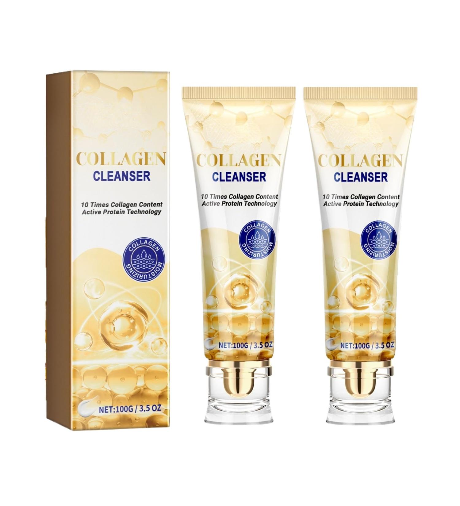 FFEEJ Moisturizing Anti-Aging Facial Cleanser - Hydrating Firming Face Wash For Wrinkle Reduction & Eye Area Care - Buy Online on GoSupps.com