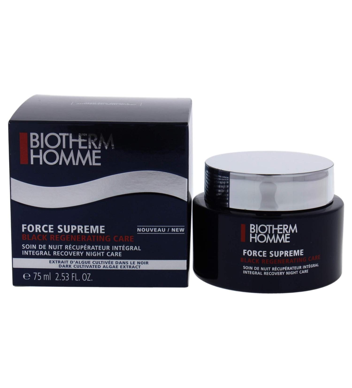 Biotherm Force Supreme Black Regenerating Men Cream 2.53 oz - Anti-Aging Skincare - Buy Online on GoSupps.com