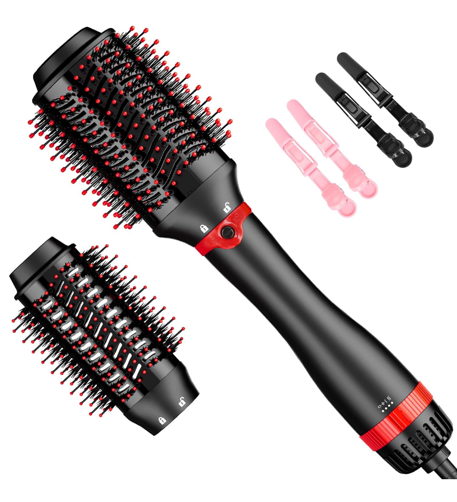 4 in 1 Hair Dryer Brush - Ceramic Oval Barrel Blow Dryer & Volumizer for All Hair Types - Buy Online on GoSupps.com