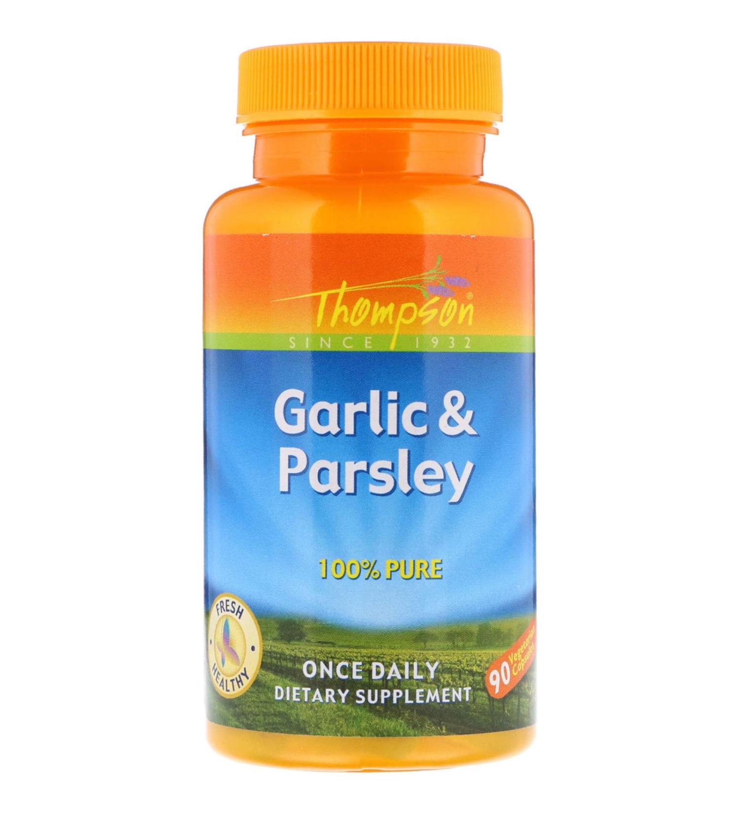 Thompson Garlic & Parsley 90 Vegetarian Capsules