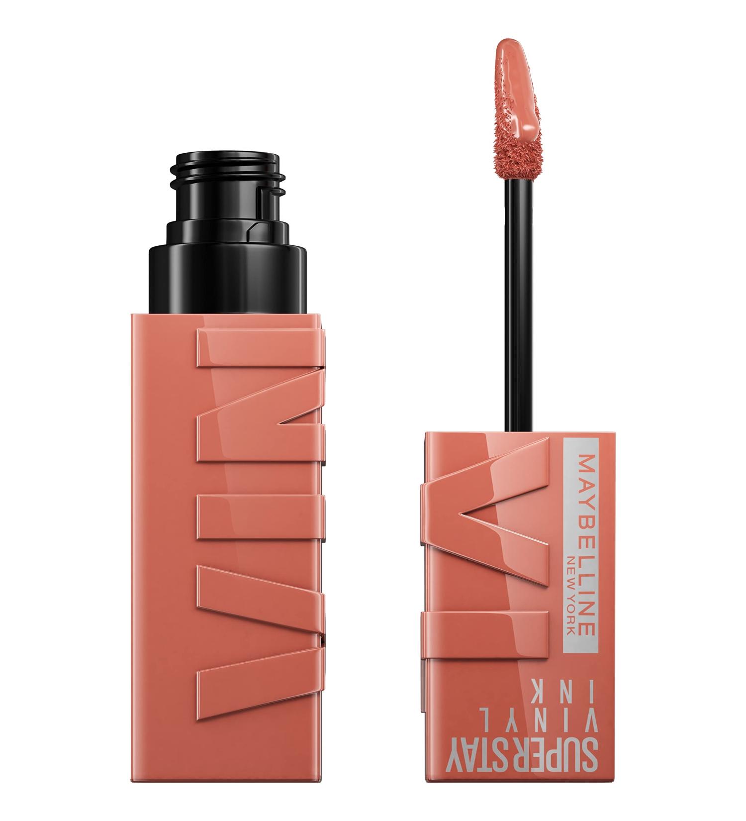 Maybelline Super Stay Vinyl Ink Golden Pink Lipstick 0.14 fl oz - Longwear, Highly Pigmented, Instant Shine - Buy Online on GoSupps.com