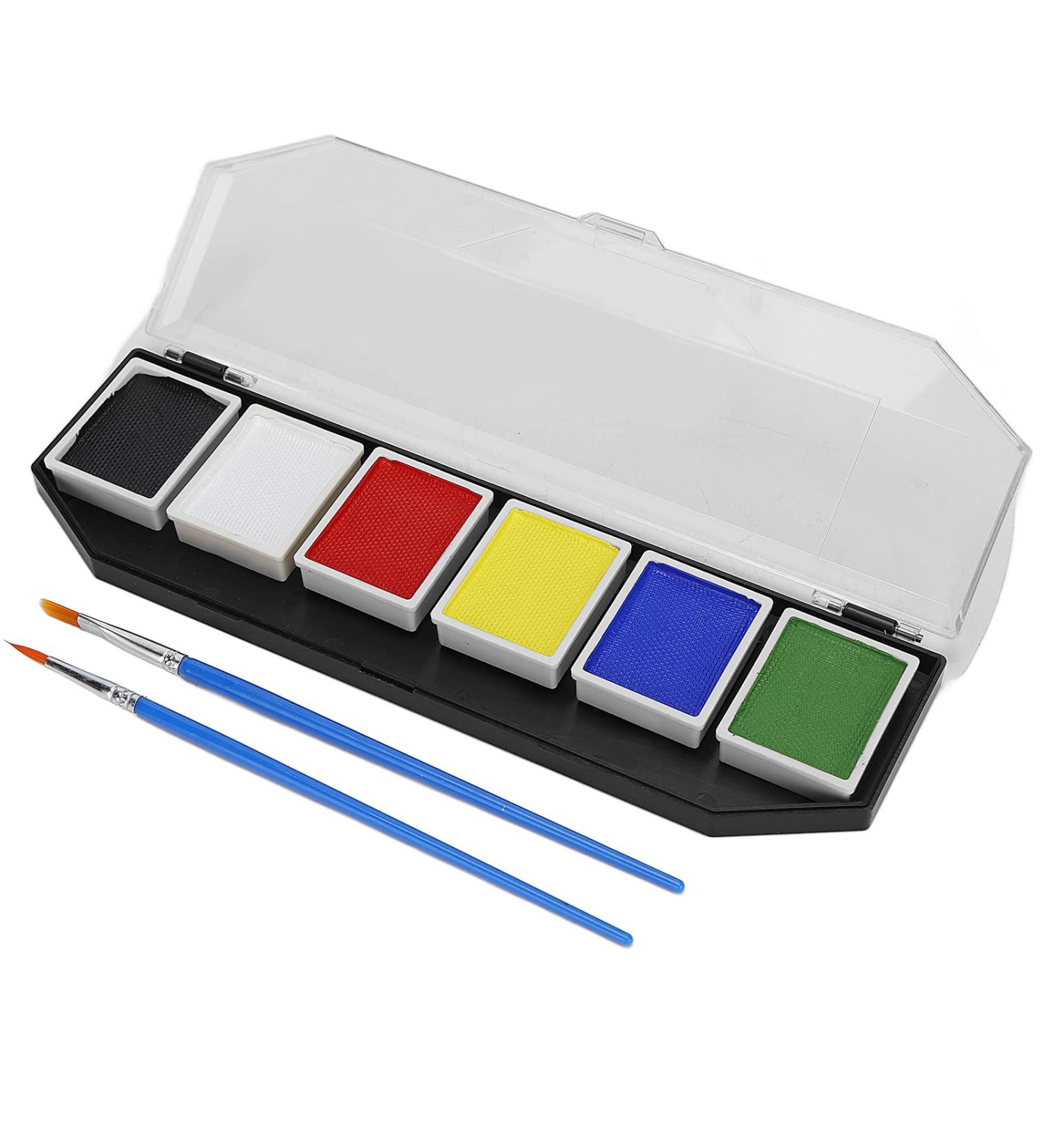  Ghzste Face Paint Palette Body Paint Kit Water Soluble Safe Halloween Makeup 60g for Face and Body Painting Festivals Parties One Paint - Buy Online on GoSupps.com