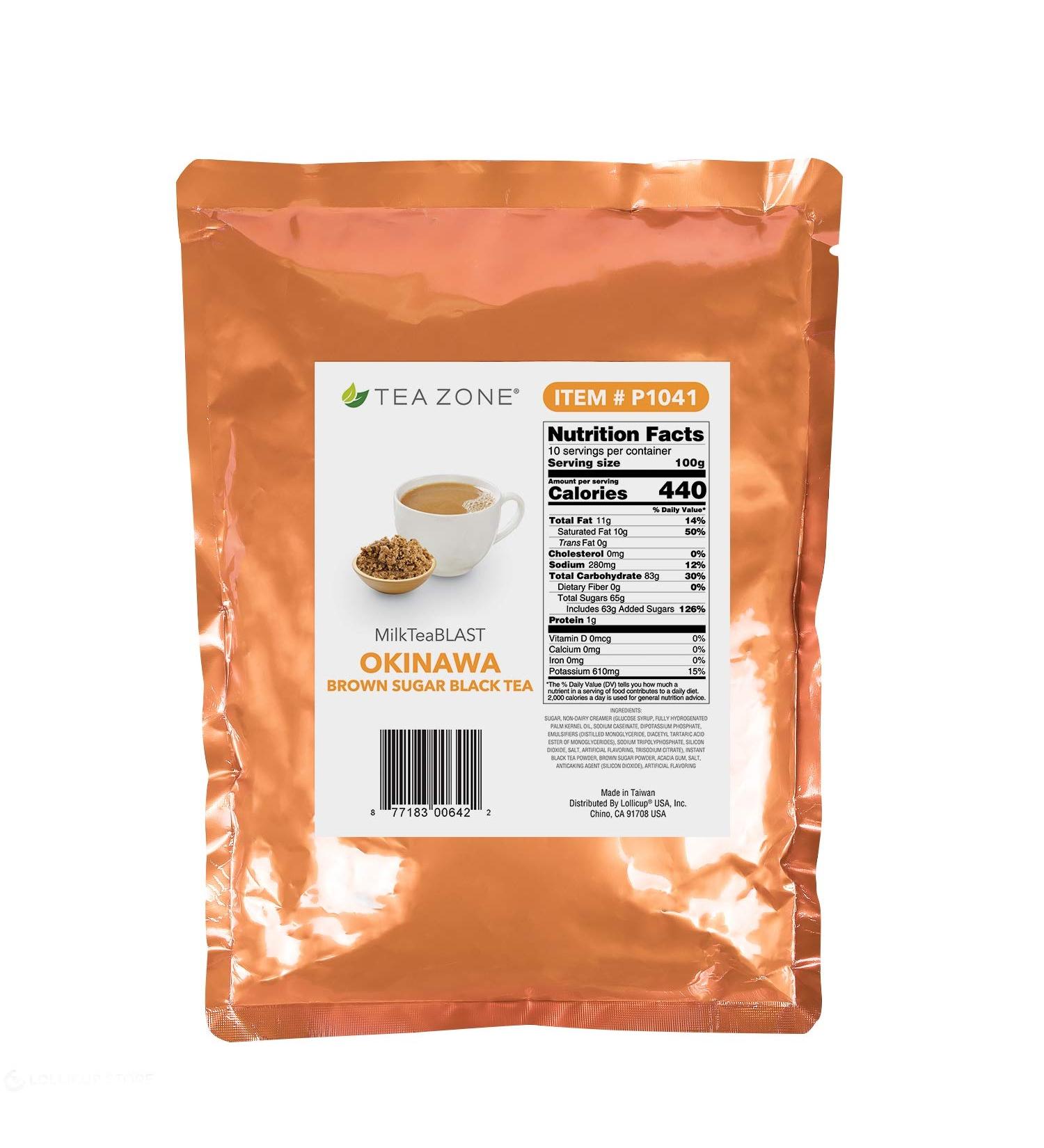 Tea Zone 2.2 lbs Milk Tea BLAST Okinawa Brown Sugar Powder - Buy Online on GoSupps.com