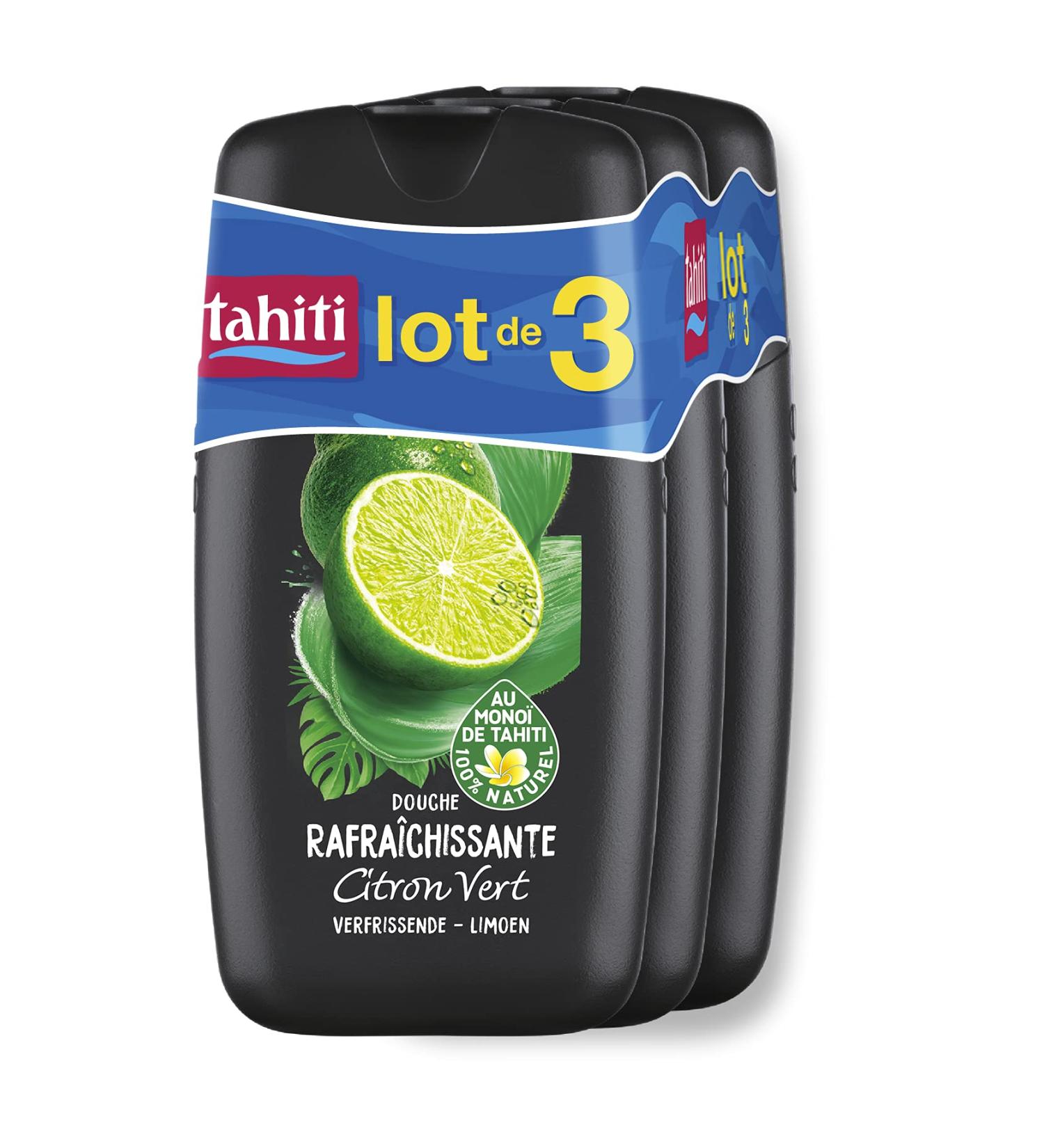  TAHITI Tahiti Refreshing Lime Shower Gel Enriched with 100% Natural Tahitian Monoi Oil 250 ml - Pack of 3 - Buy Online on GoSupps.com