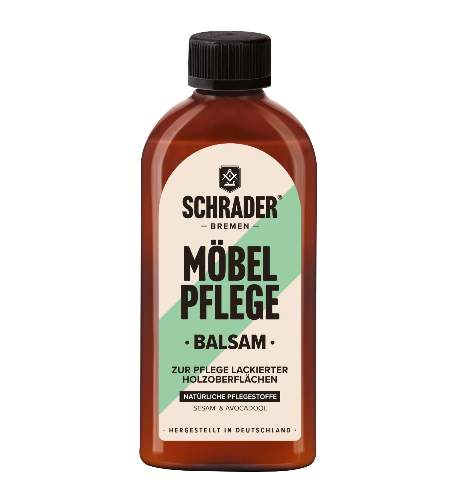 SCHRADER Furniture Care Balm - 250ml Varnished Wooden Surface & Furniture Care - Made in Germany - Buy Online on GoSupps.com