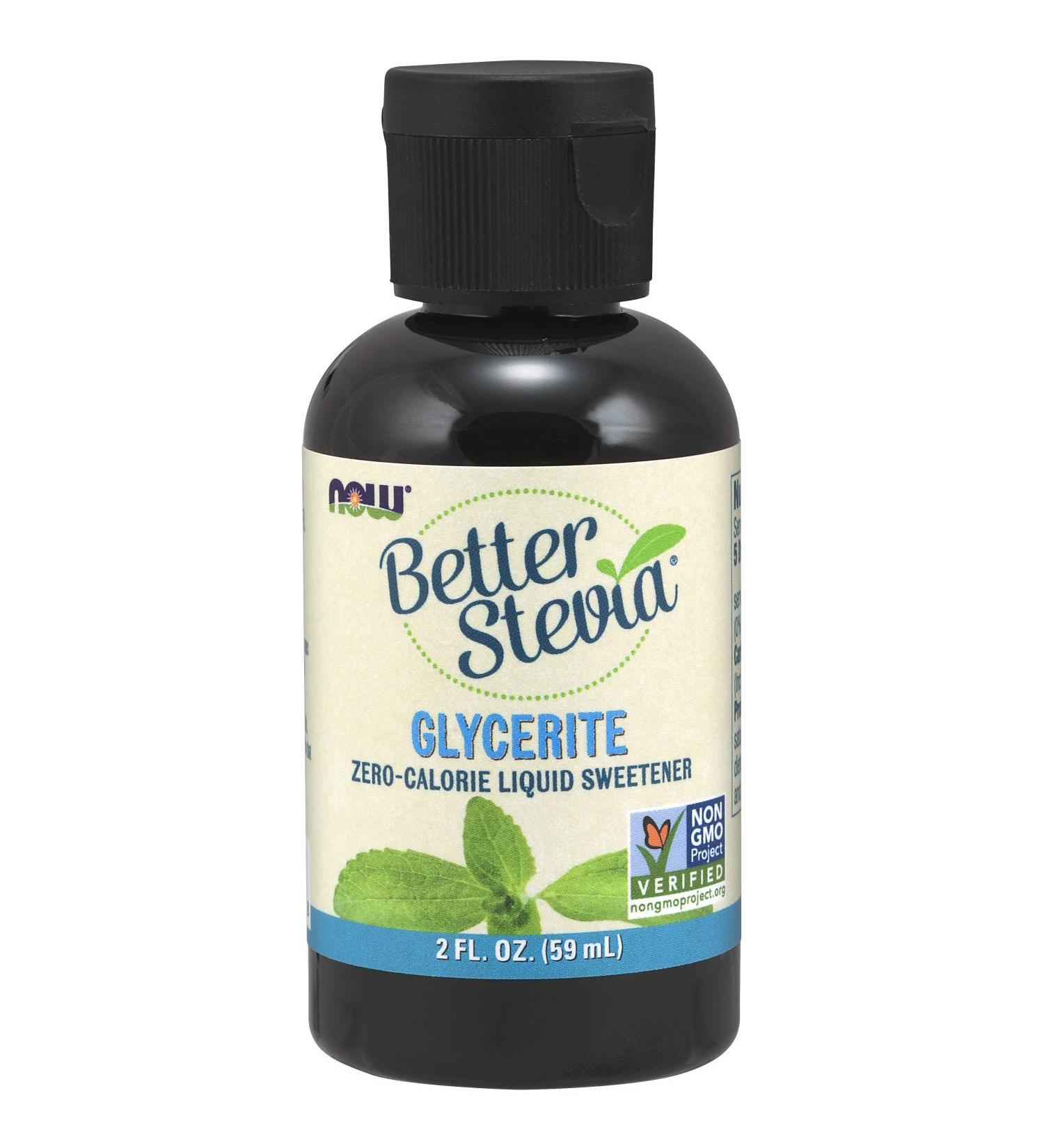 Now Foods Better Stevia Zero-Calorie Liquid Sweetener 2 fl oz - Glycerite - Buy Online on GoSupps.com