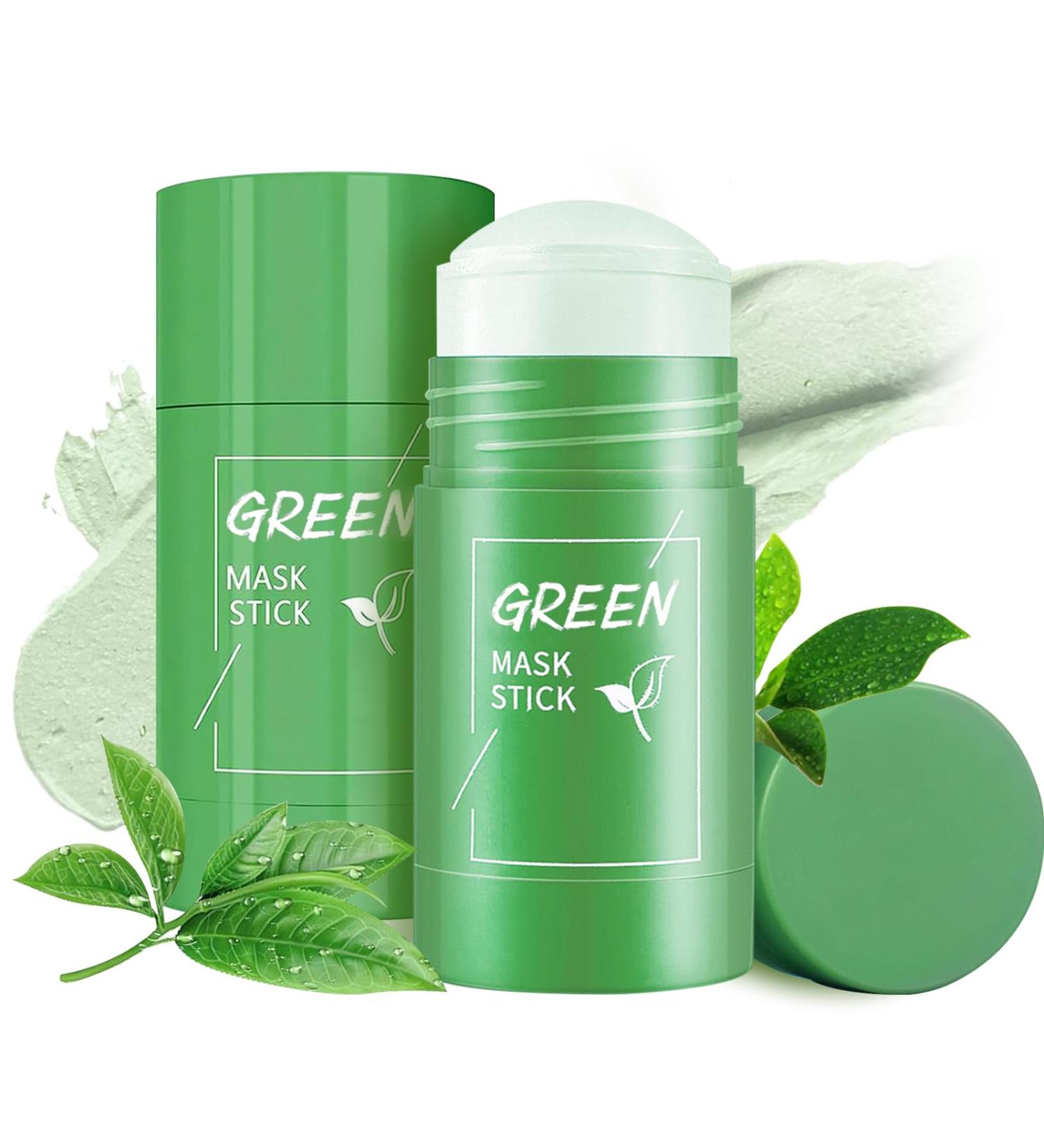ChaneeHann 2 pieces green tea facial mask deep cleansing and pore refinement moisturizing removes blackheads for all skin types - Buy Online on GoSupps.com
