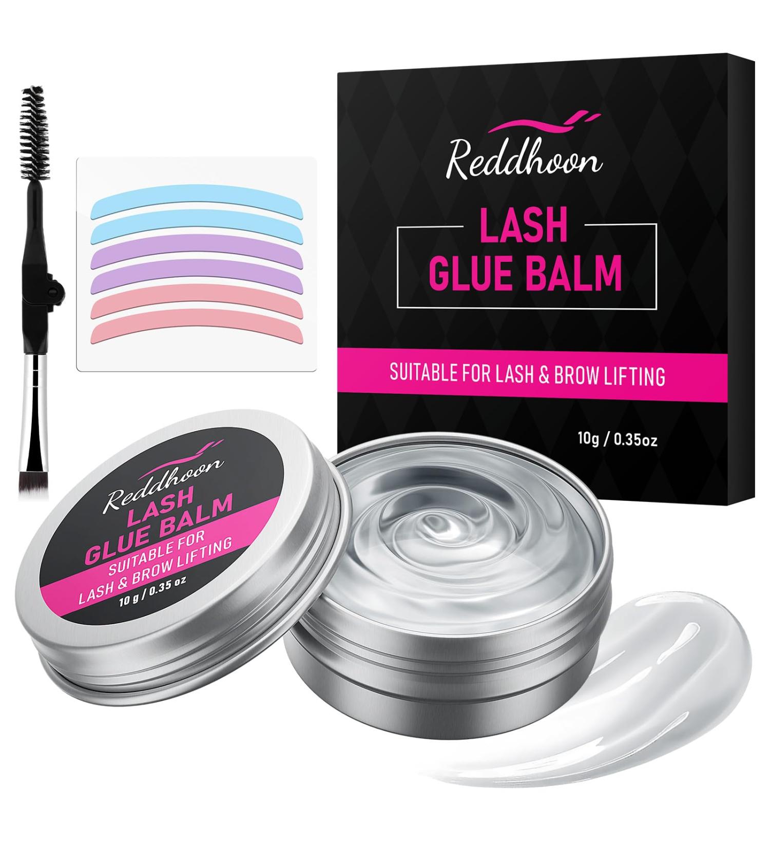 Premium Lash Lift Glue Balm Kit - Eyelash Lift Adhesive & Rods for Brow Lamination | Strong Viscosity & Water Soluble | 0.35Oz/10G Clear - Buy Online on GoSupps.com