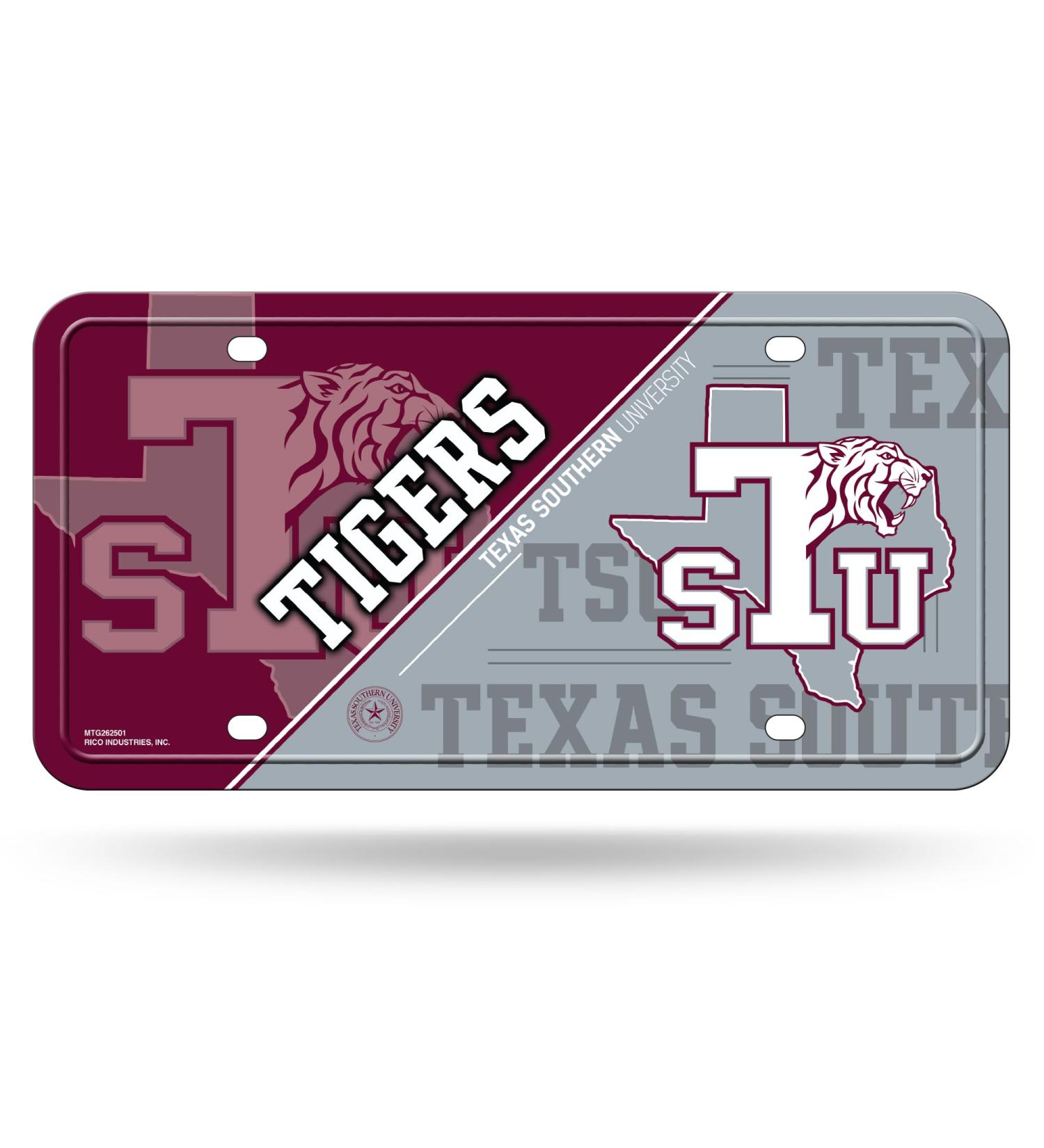 Rico Industries NCAA Texas Southern Tigers Metal Auto Tag - 6x12 for Truck Car & SUV | International Shipping Available - Buy Online on GoSupps.com