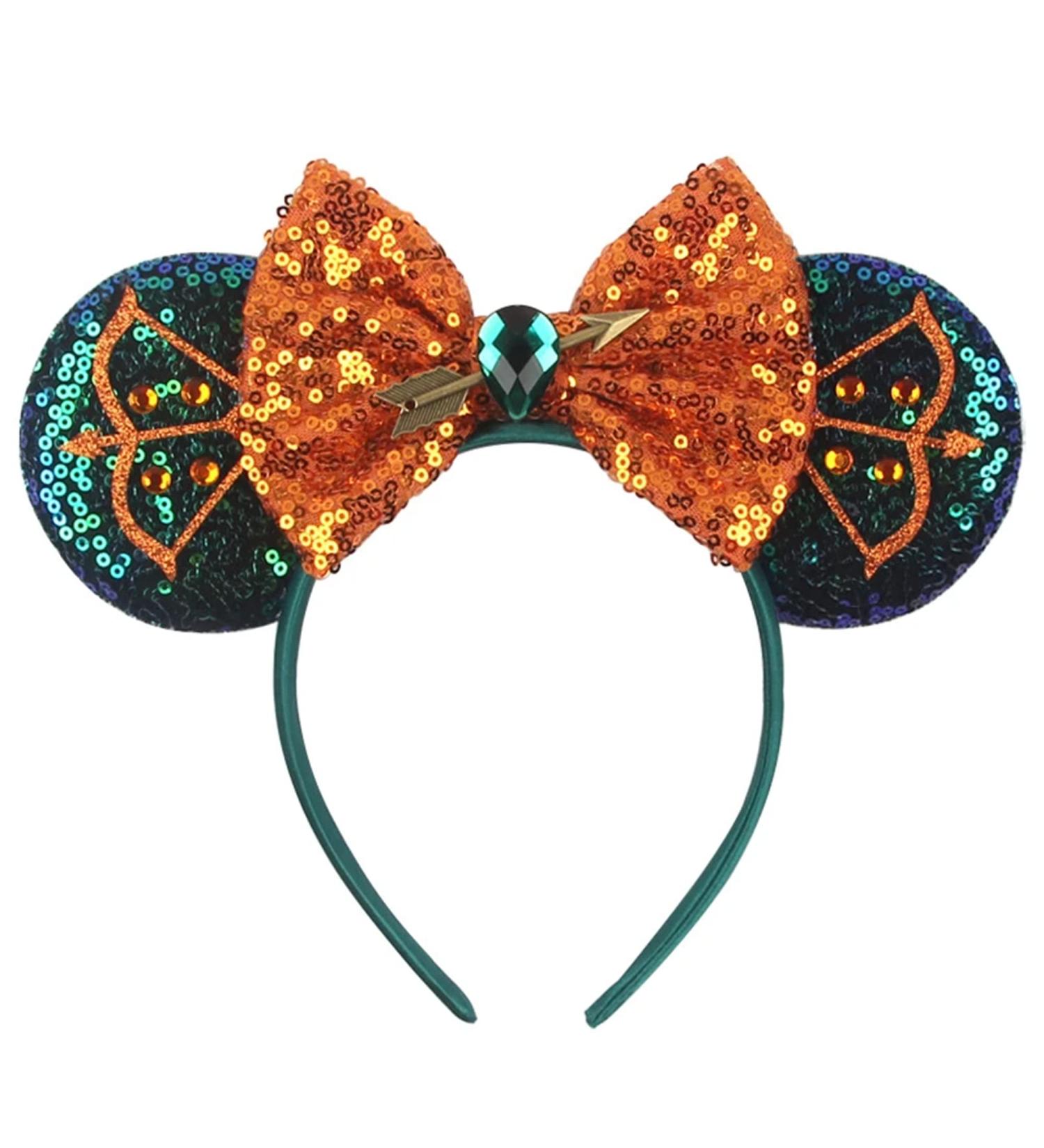 Zhesesmila Minn Ears Headband Merida Princess Hair Accessories Glitter Hairband for Princess Party Cosplay Costume Headwear Decorations New11