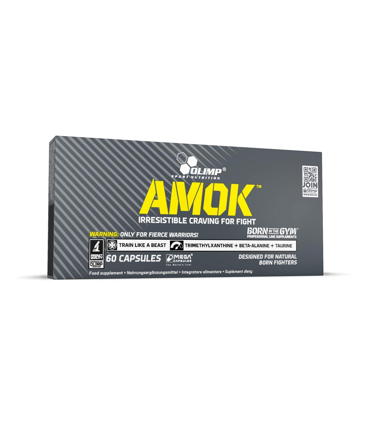 Olimp Amok - Pack of 60 Capsules - Buy Online on GoSupps.com
