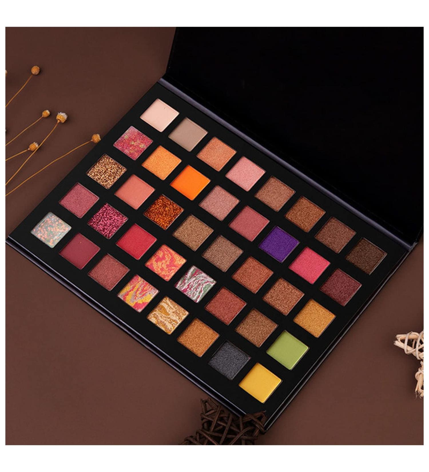 Beauty Palette 40 Colors Neon Highlights Matte Eyeshadows Waterproof Mineral Powder Shimmer Eyeshadow Professional Makeup Palette - Buy Online on GoSupps.com