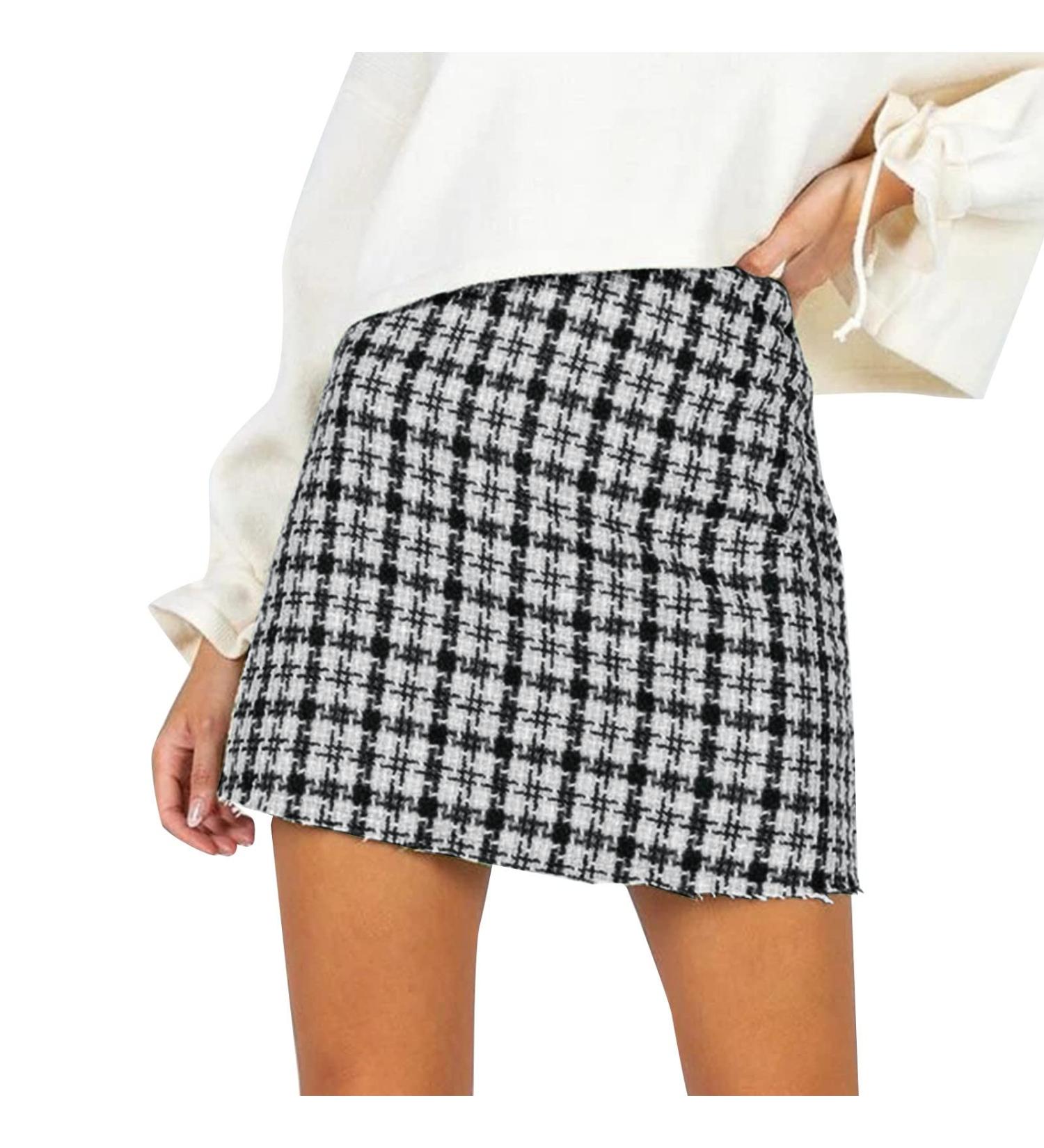 Elegant Women's Chiffon Maxi Skirt - Floral Ruffles Asymmetrical Waist & Vintage Style | Casual Long & Short Checkered Options - Buy Online on GoSupps.com