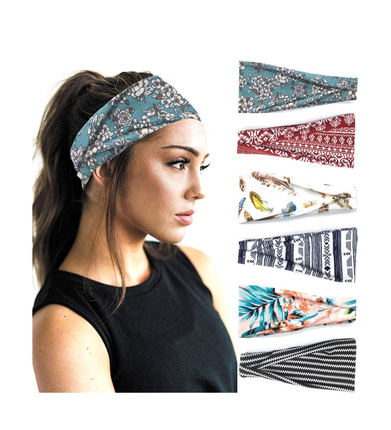 Shop Dreshow 6-Piece Boho Headband Set | Printed Knot Twisted Hair Accessories for Women & Girls - Perfect for Every Occasion - Buy Online on GoSupps.com