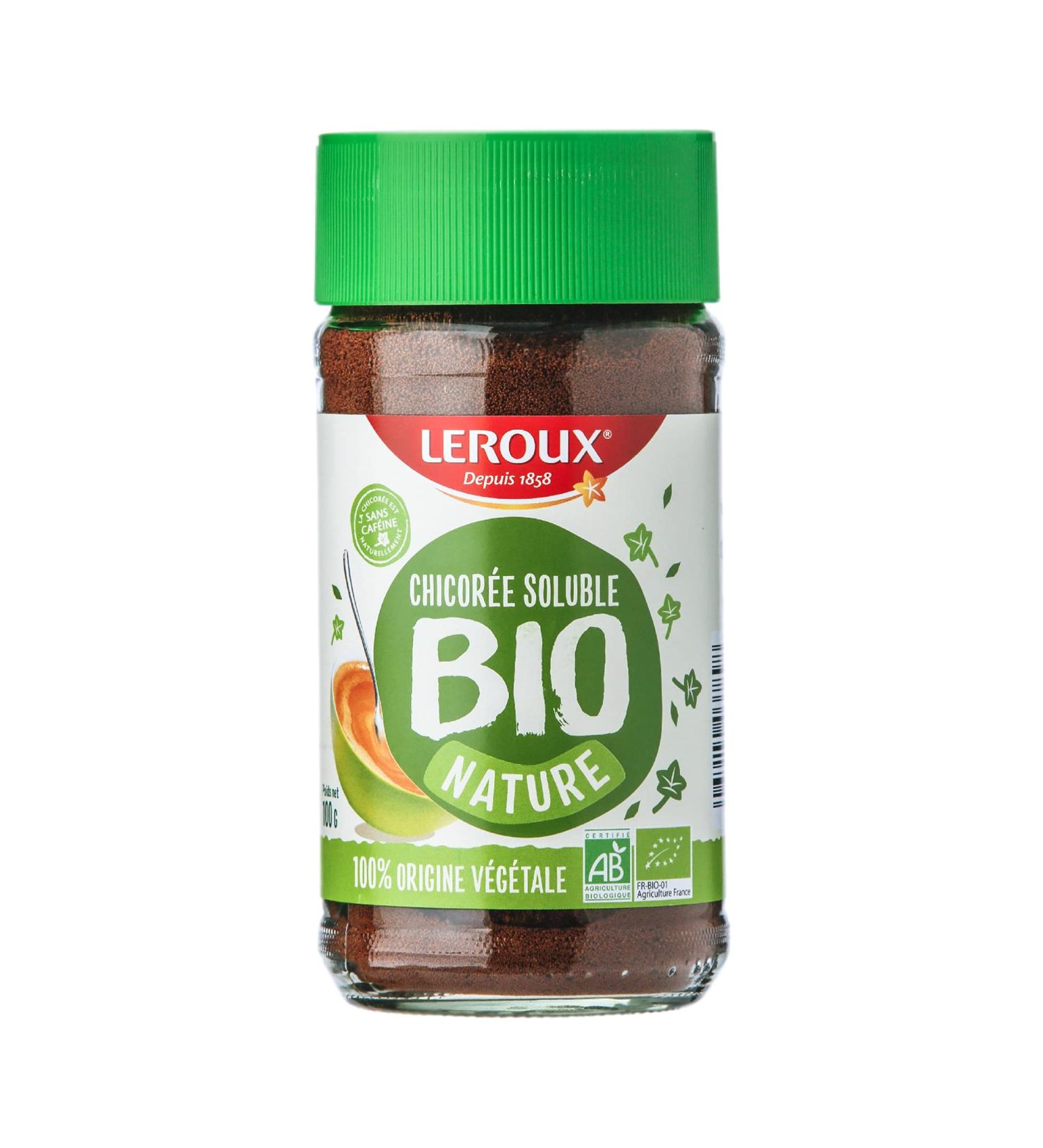 Leroux - Organic Soluble Nature Chicory - 100% Plant Origin - Organic Chicory Grown in France - Rich in Fiber No Added Sugar - Buy Online on GoSupps.com