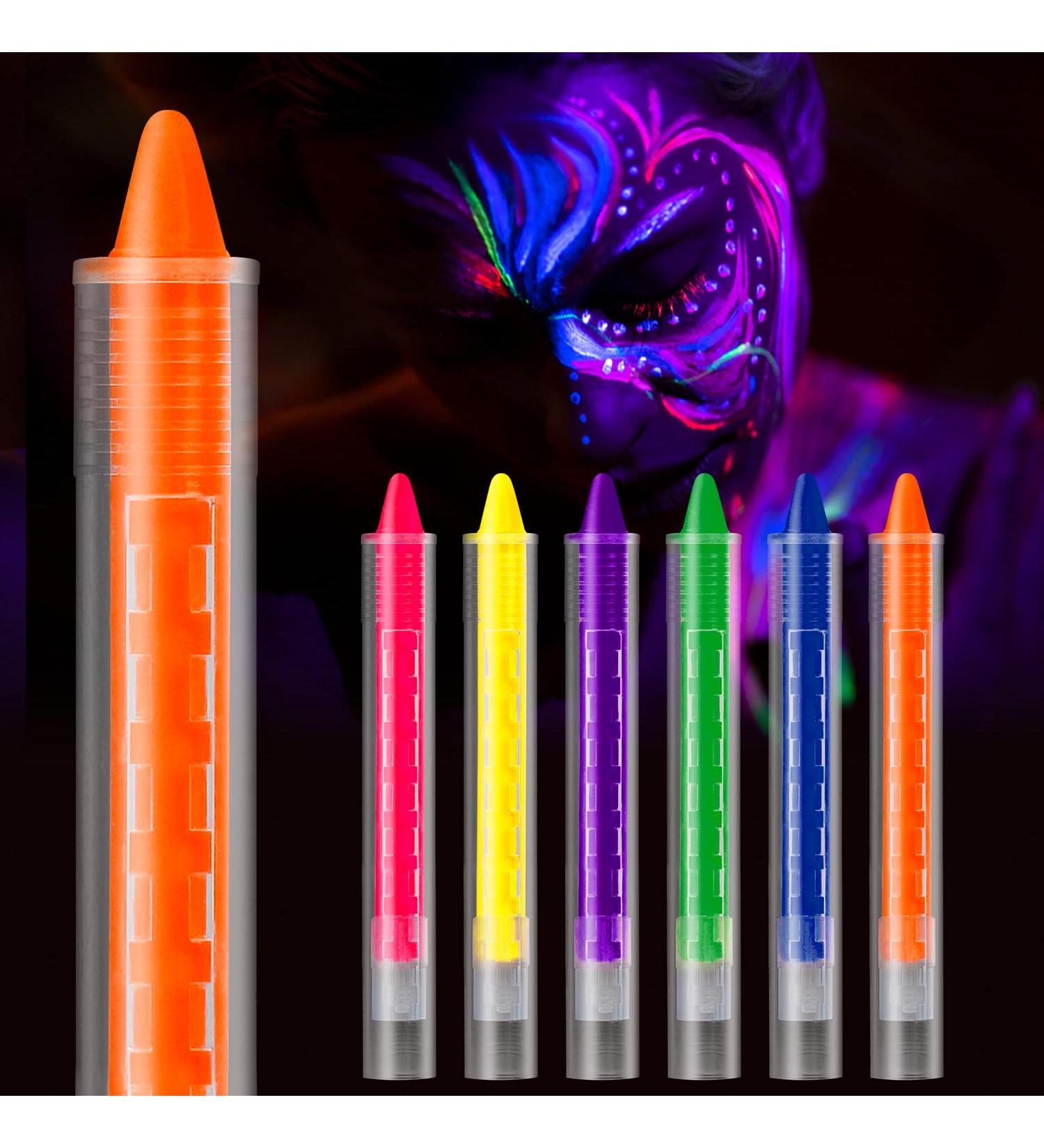 Nebulaglam 6 Colors UV Body Paint Set - Neon Face Makeup for Kids & Adults | Ideal for Carnival Halloween Christmas - Buy Online on GoSupps.com
