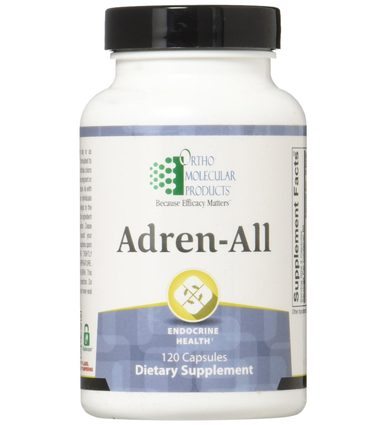 Ortho Molecular Adren-All Capsules 120 Count - Potent Adrenal Support Supplement - Buy Online on GoSupps.com