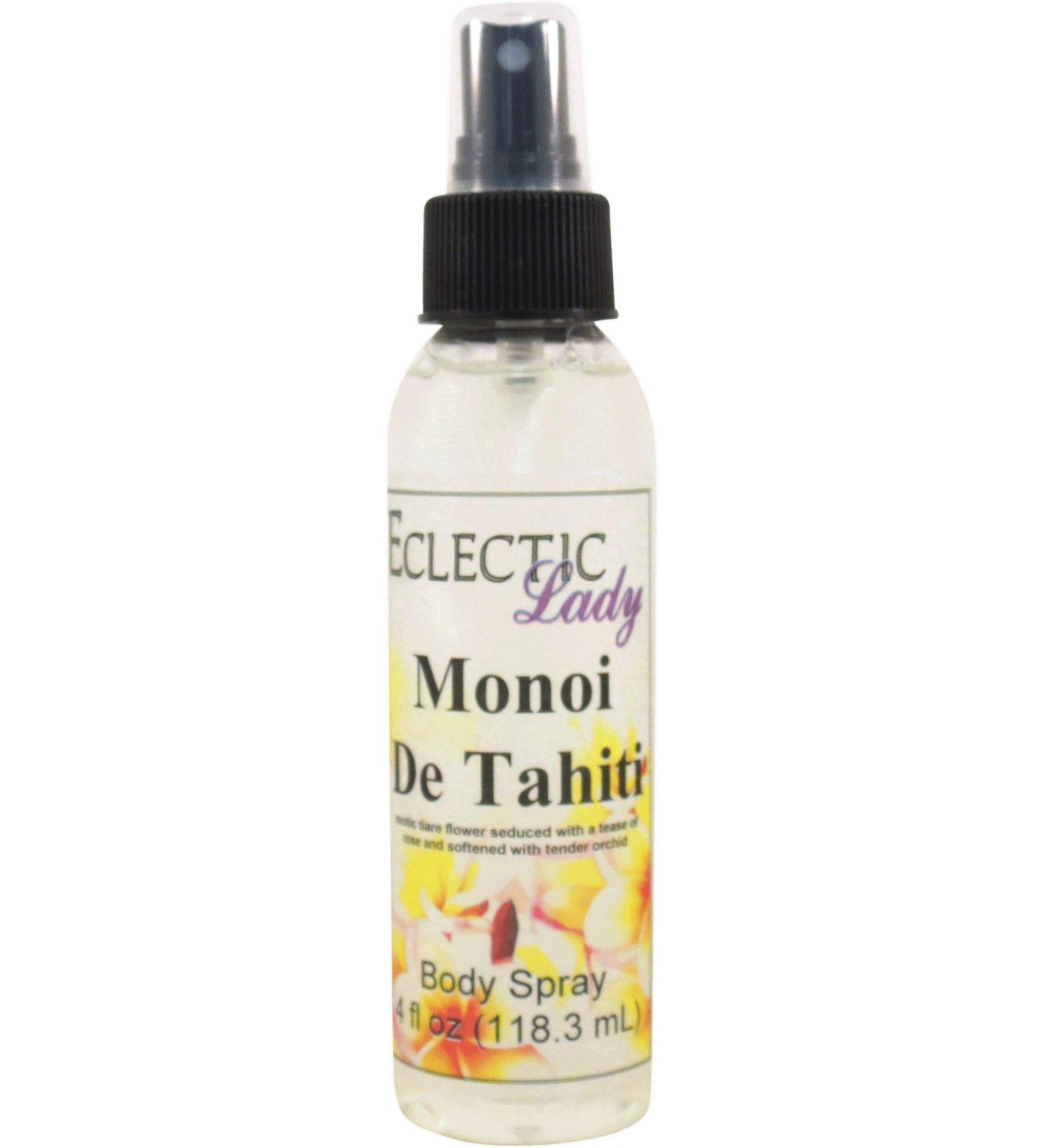 Monoi de Tahiti Body Spray 4 ounces Body Mist for Women with Clean Light & Gentle Fragrance Long Lasting Perfume with Comforting Scent for Men & Women Cologne with Soft Subtle Aroma For Daily 4 Fluid Ounces - Buy Online on GoSupps.com