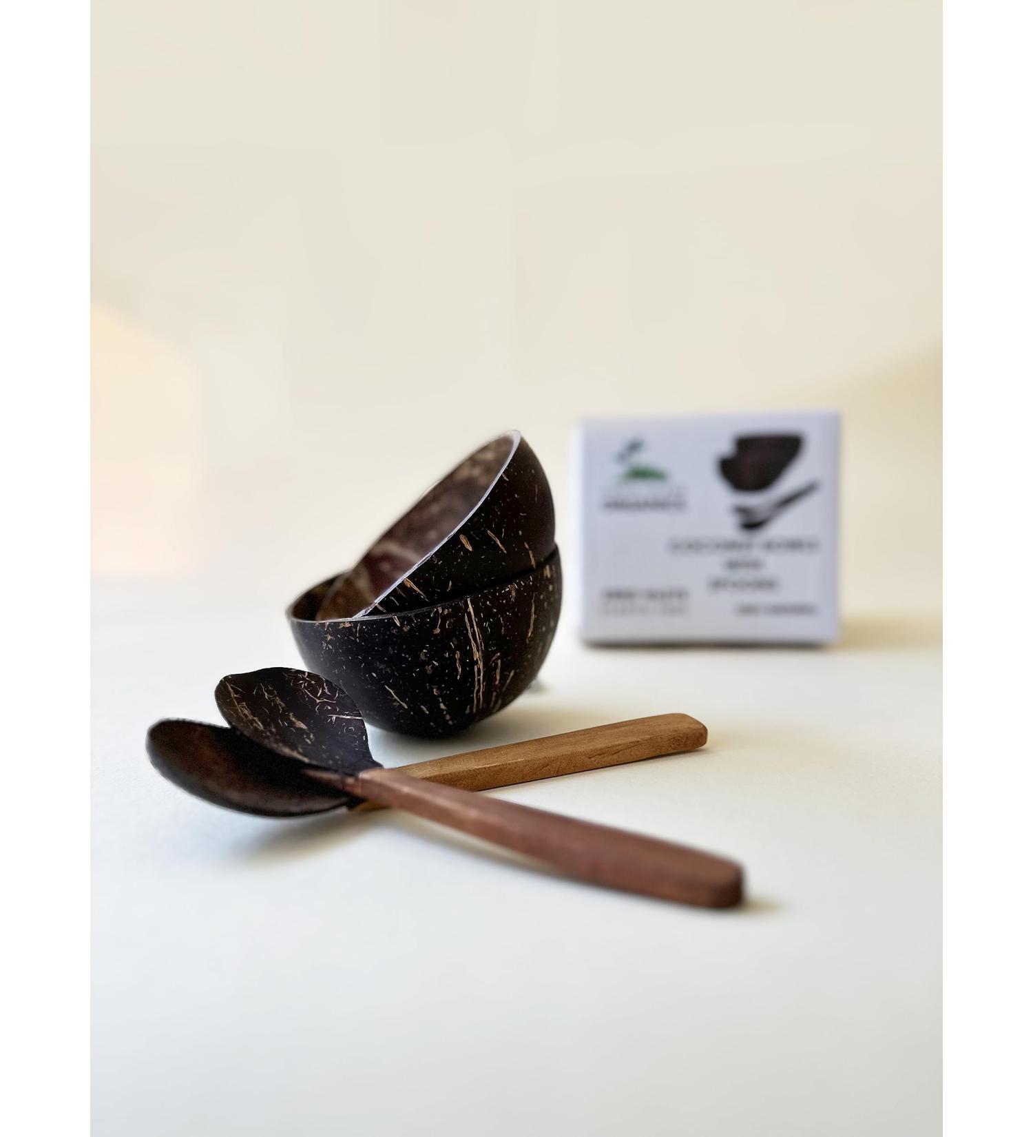 Virgin Island Organics Coconut Bowls and Spoons - Buy Online on GoSupps.com