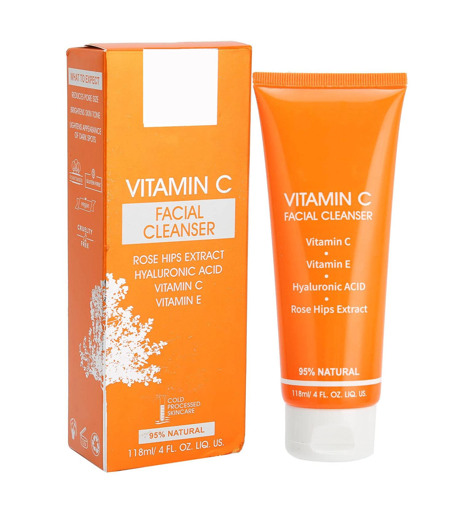  Fyearfly Vitamin C Facial Cleanser 118ML Moisturizing Facial Cleanser Vitamin C Moisturizing Facial Cleanser Exfoliating Facial Cleanser - Buy Online on GoSupps.com