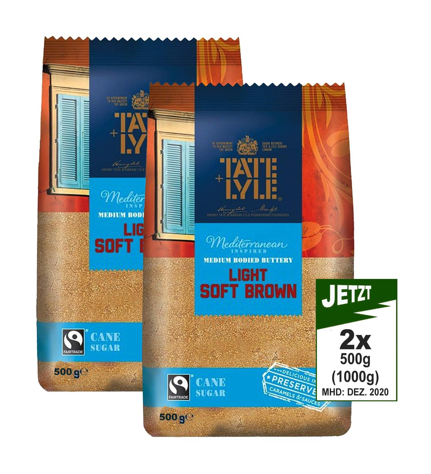 Tate + Lyle (Light Soft Brown Sugar 2 x 500g) - Buy Online on GoSupps.com
