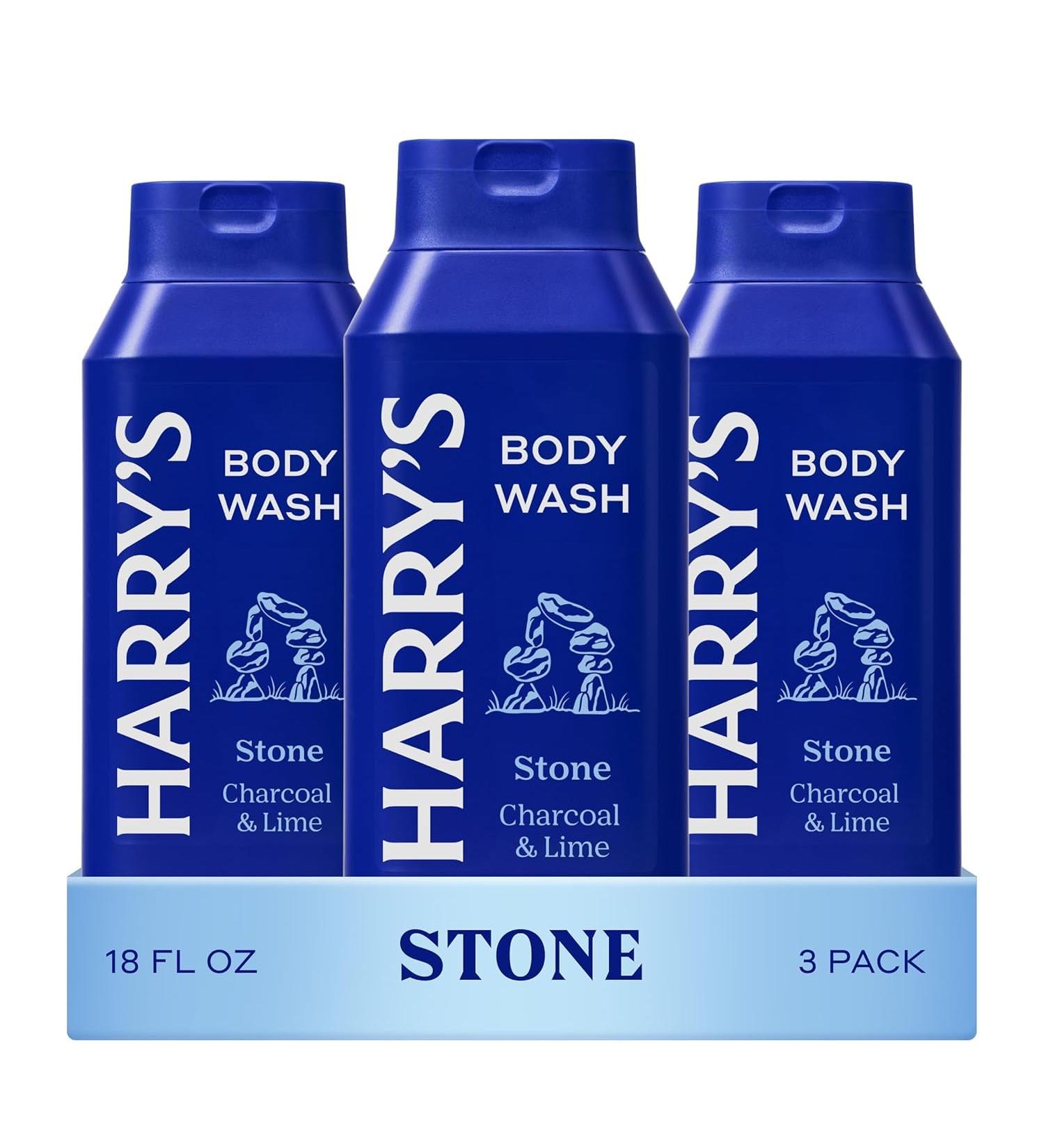Harry's Men's Body Wash - Stone - (3 Pack) 18 fl oz - Shower Gel for Men - No Parabens, Sulfates, or Dyes Stone 18 Fl Oz (Pack of 3) - Buy Online on GoSupps.com