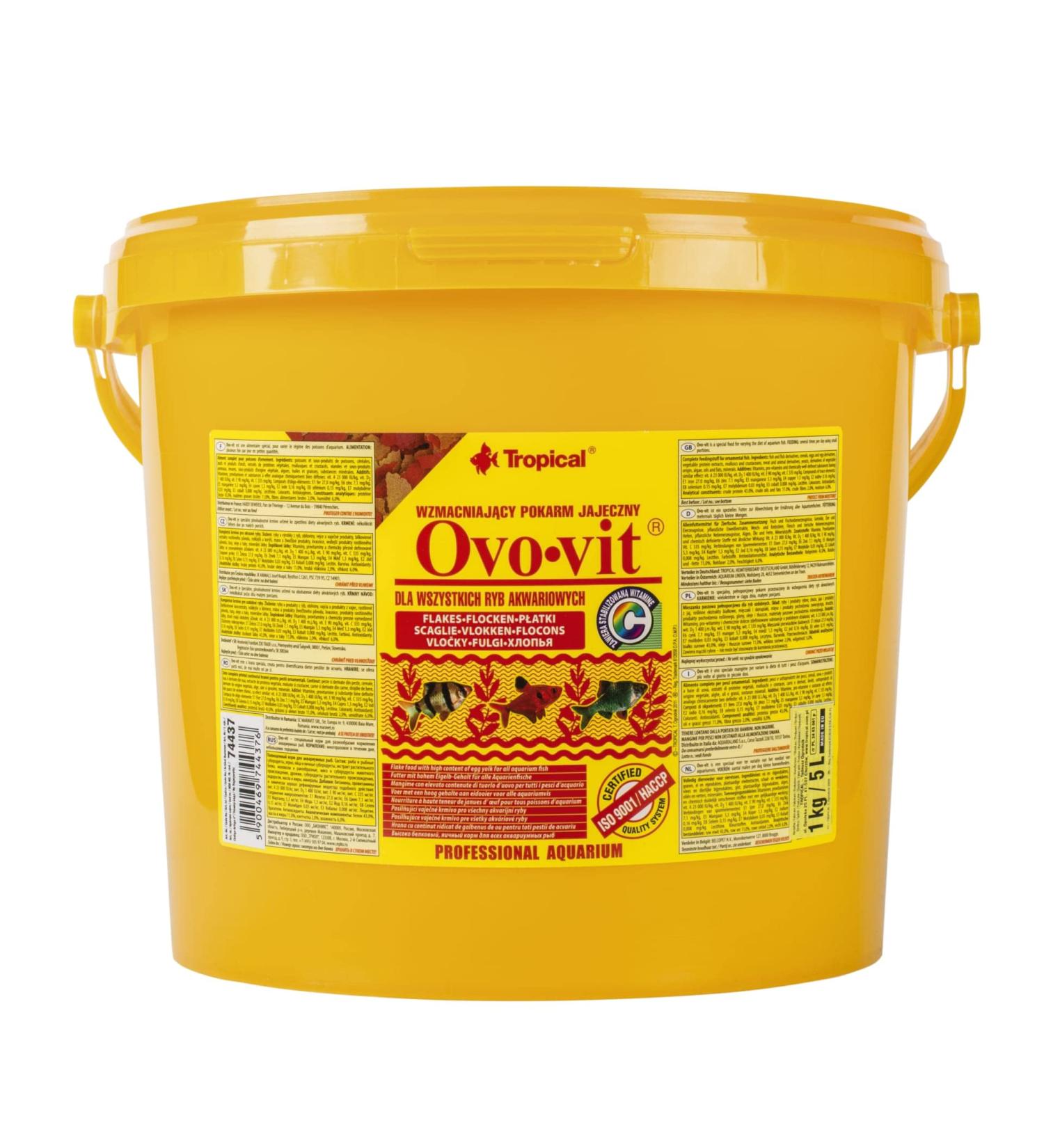 Tropical OVO-VIT 5L / 1kg - Fortifying Egg Food for Aquarium Fish