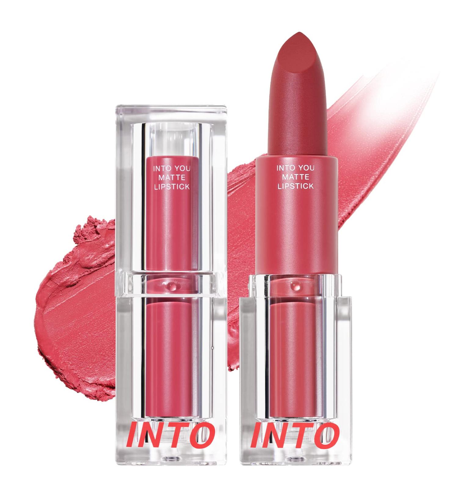 INTO YOU Matte Lipstick - Ultra Highly Pigmented Nude Lip Stick | Smooth Lightweight Cream Finish for Women (S01 - Buy Online on GoSupps.com
