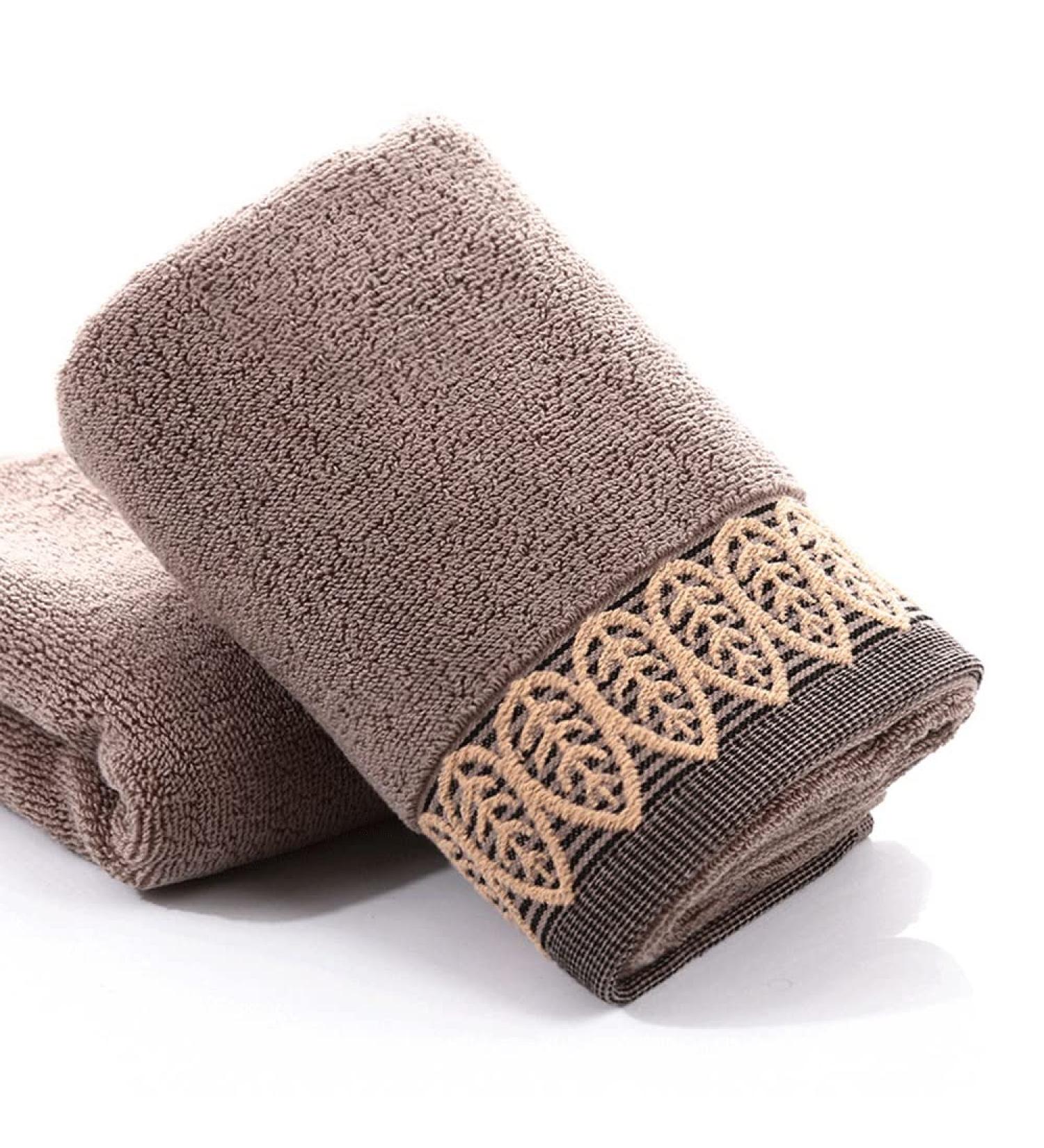 Cotton Leaf Embroidery Face Wash Hand Towel - Small Bath Towel in Cotton Yarn (Color E, 1pcs) - Buy Online on GoSupps.com