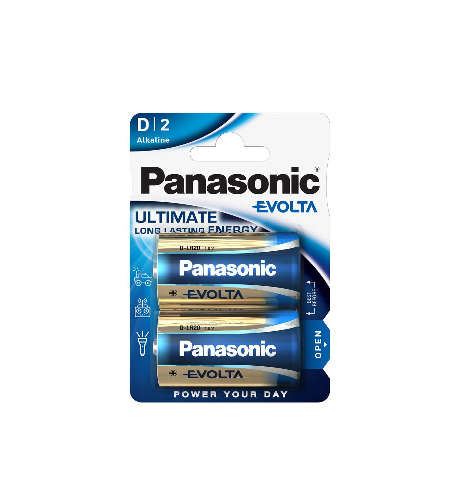 Buy Panasonic LR20EGE Evolta Alkaline D Battery (Pack of 2) - Long-lasting Power for All Devices - International Shipping Available - Buy Online on GoSupps.com
