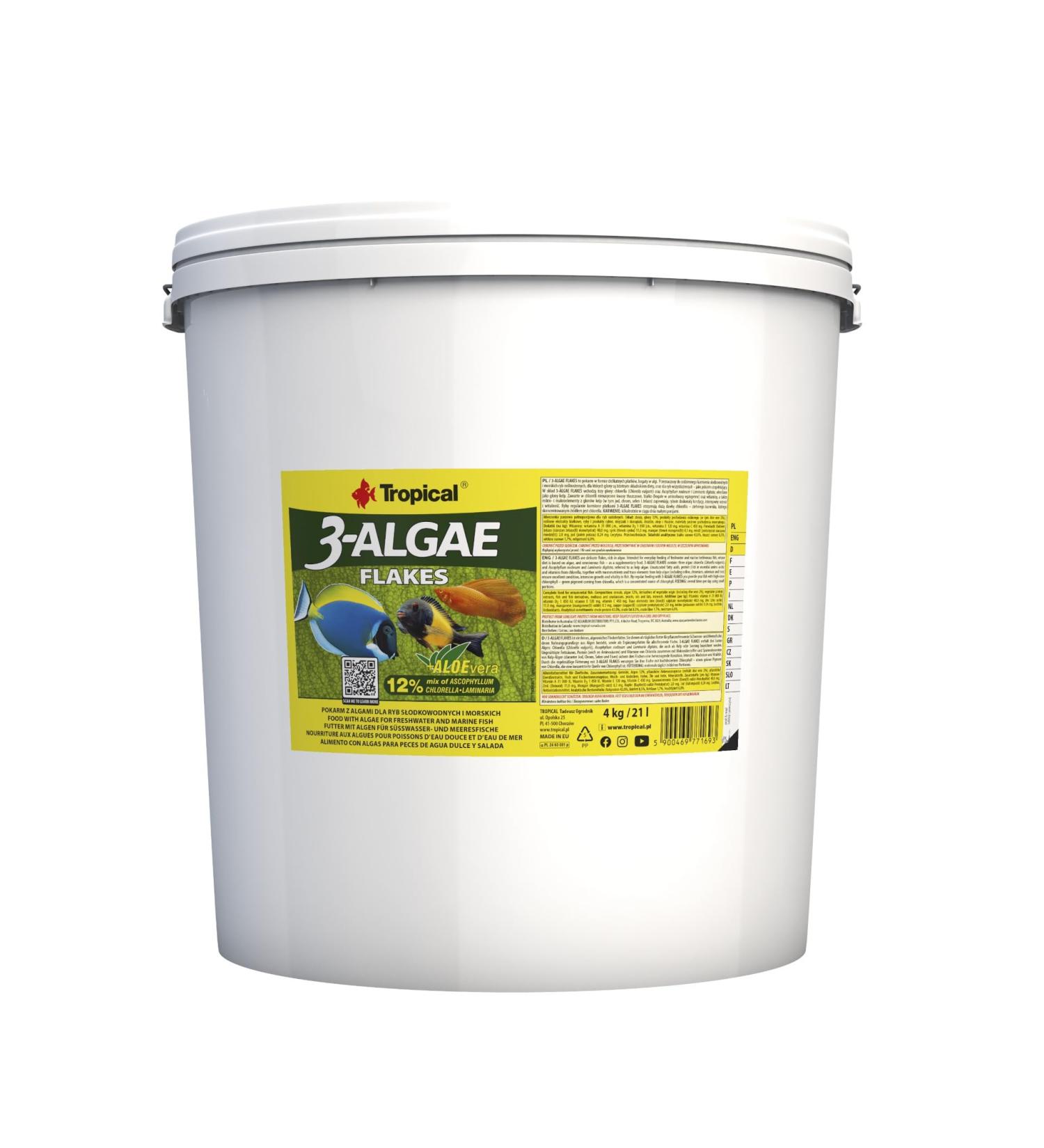 Tropical 3-Algae Flakes - 4 kg - Buy Online on GoSupps.com
