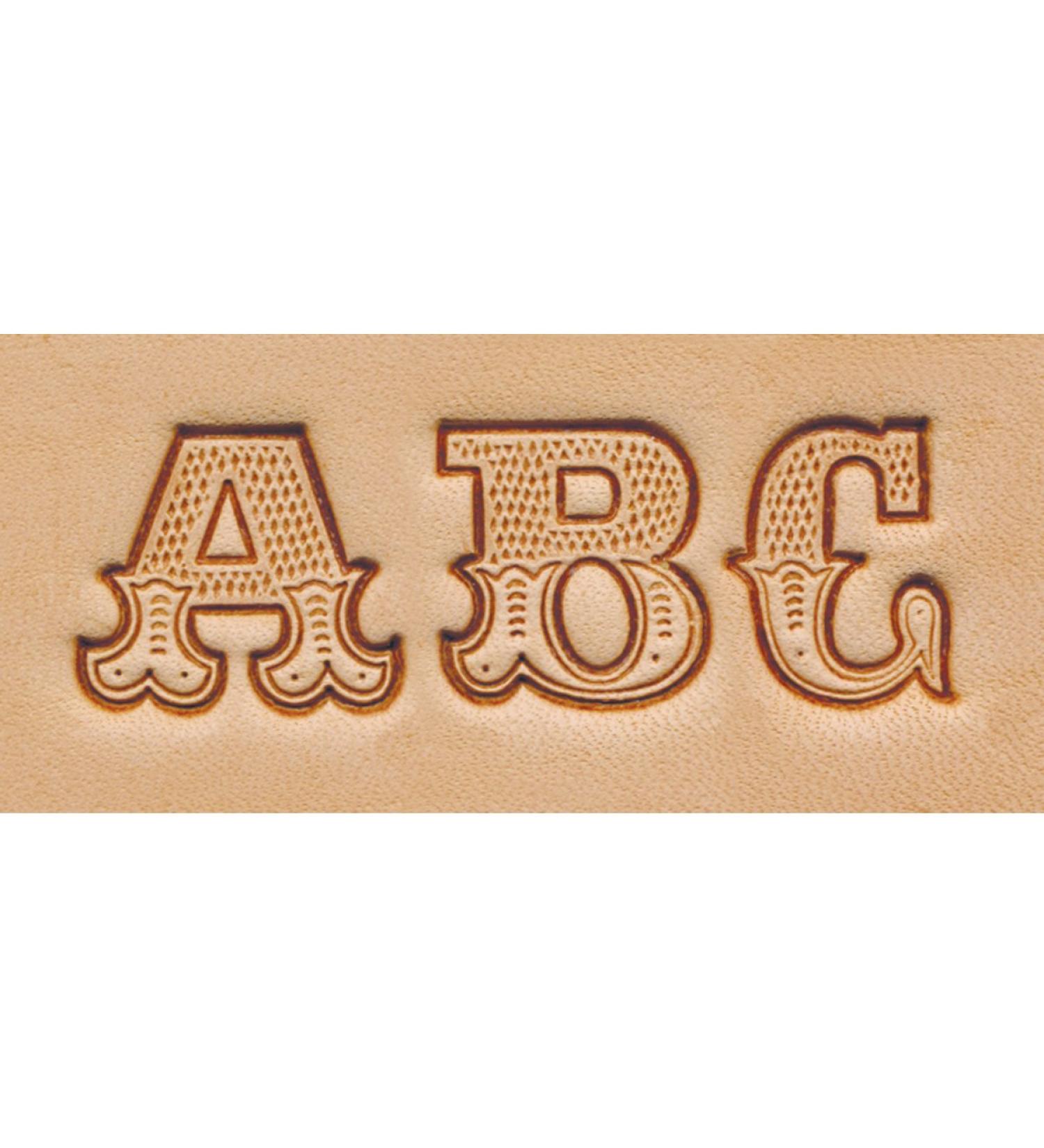 Tandy Leather Craftool 3/4 (19 mm) Leather Art Alphabet Set 8145-00