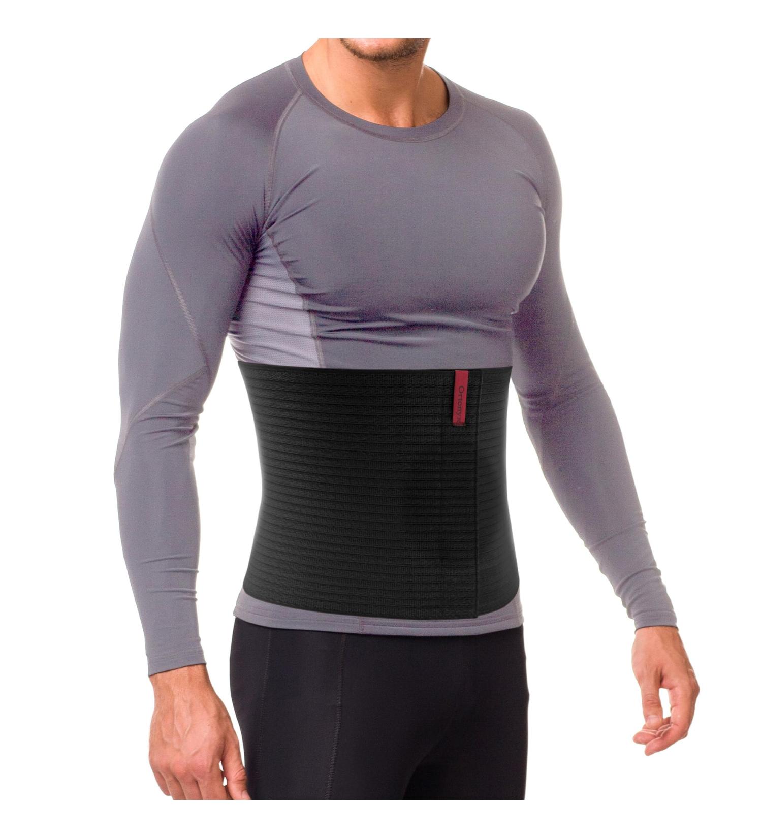 ORTONYX Premium Umbilical Hernia Belt for Men and Women - 10.25 Abdominal Binder with Support Pad - Black OX5241-10-3XL (52-70) - Buy Online on GoSupps.com