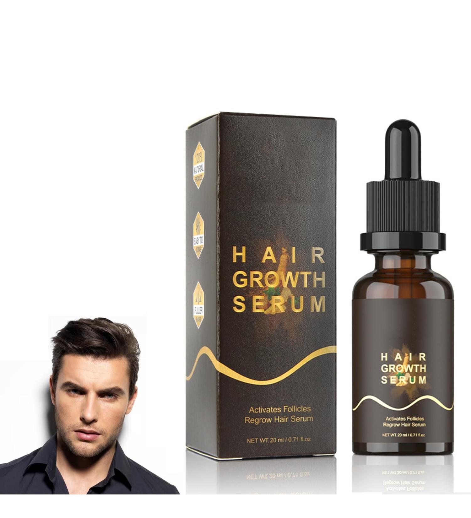 Hair Serum for Hair Growth Ginger Hair Regrowth Serum Ginger Hair Growth Oil for Thinning Repair Hair Follicles Hair Growth Oil for Hair Rapid Growth and Thickening Trengthen Hair Roots 20ML - Buy Online on GoSupps.com