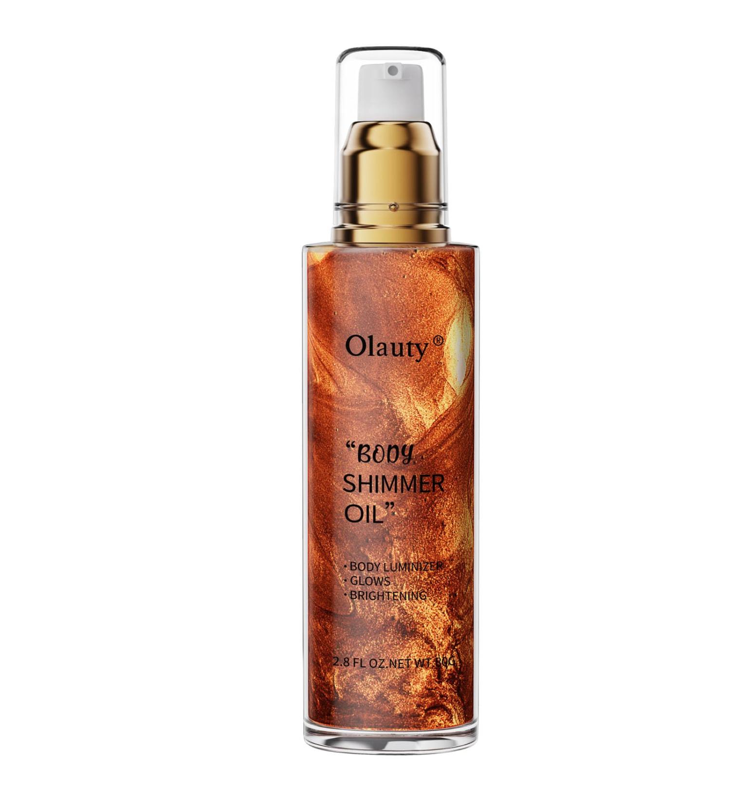 TITIMORE Body Shimmer Oil Waterproof Face and Body Liquid Luminizer Body Highlighter Makeup Moisturizing Non-sticky Body Glow Shimmer Lotion Body Smooth Light Shimmer Glow 80ml(#03-Bronze Gold) - Buy Online on GoSupps.com