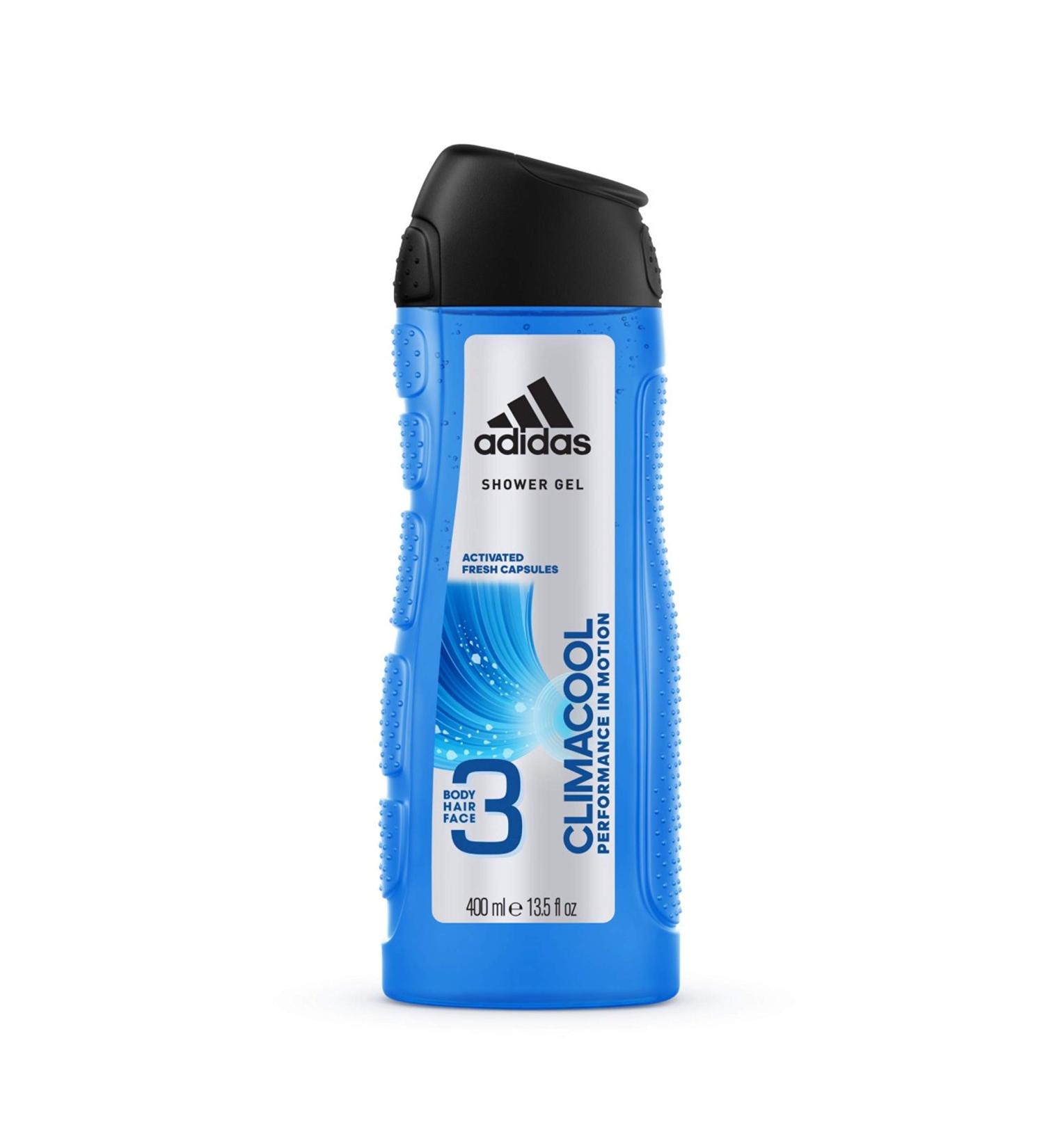 Adidas Climacool 3in1 Shower Gel Shampoo 400ml/13.5oz - Blue - Buy Online on GoSupps.com