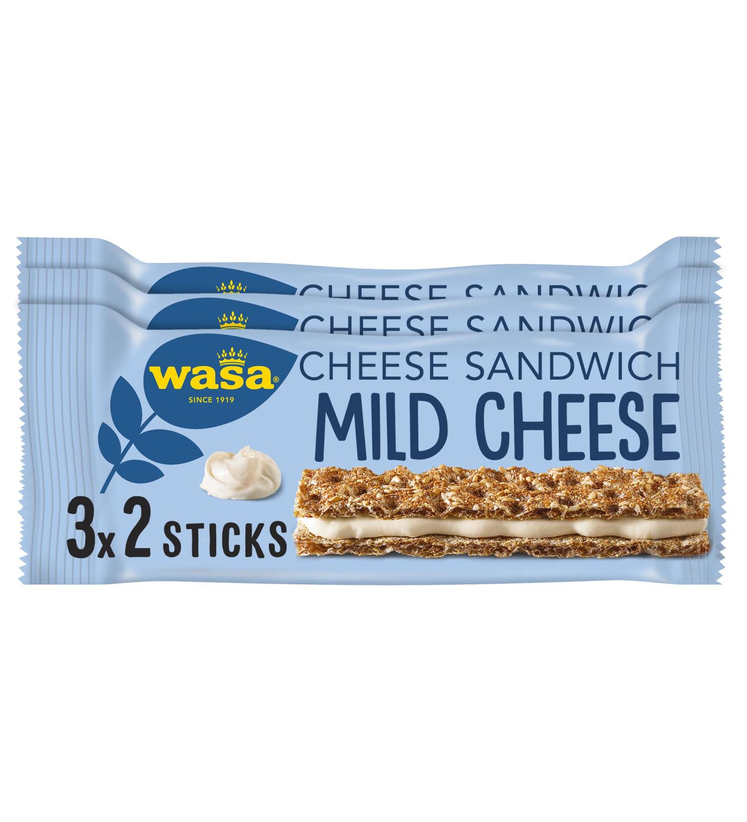 Buy Wasa Kn ckebrot Sandwich K se Multipack - 8 x 90g Mild Cheese | Best International Shipping - Buy Online on GoSupps.com