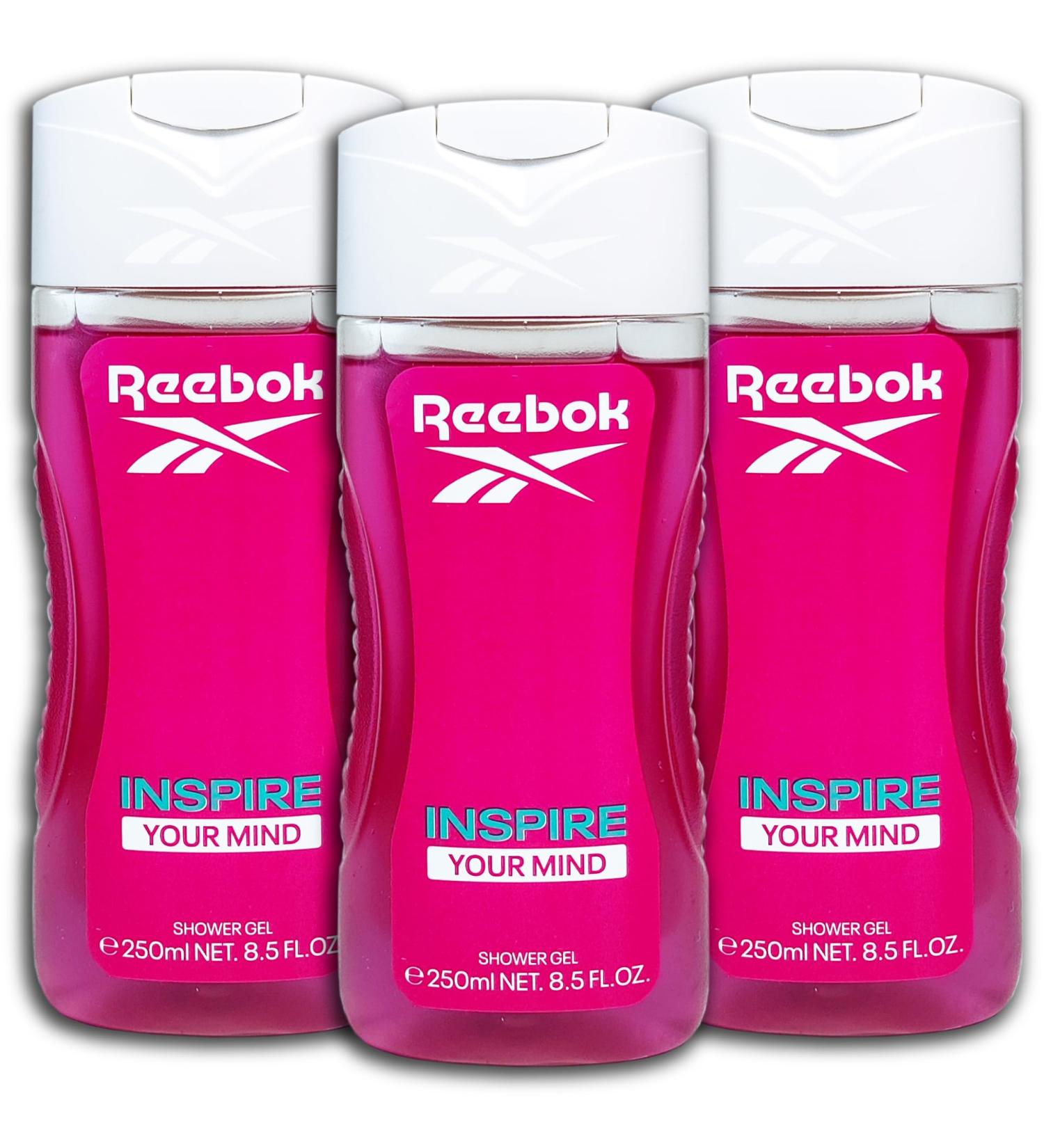 topDeal Lot de 3 gels douche Reebok Inspire Your Mind - 3 x 250 ml