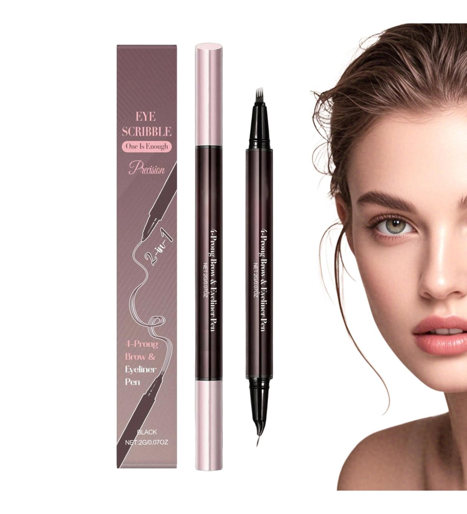 Eyebrow Pens for Women 2in1 DoubleSided Contour Pen Eyebrow Pen for Women and Girls Beauty Cosmetics Dating Party Meeting Makeup - Buy Online on GoSupps.com