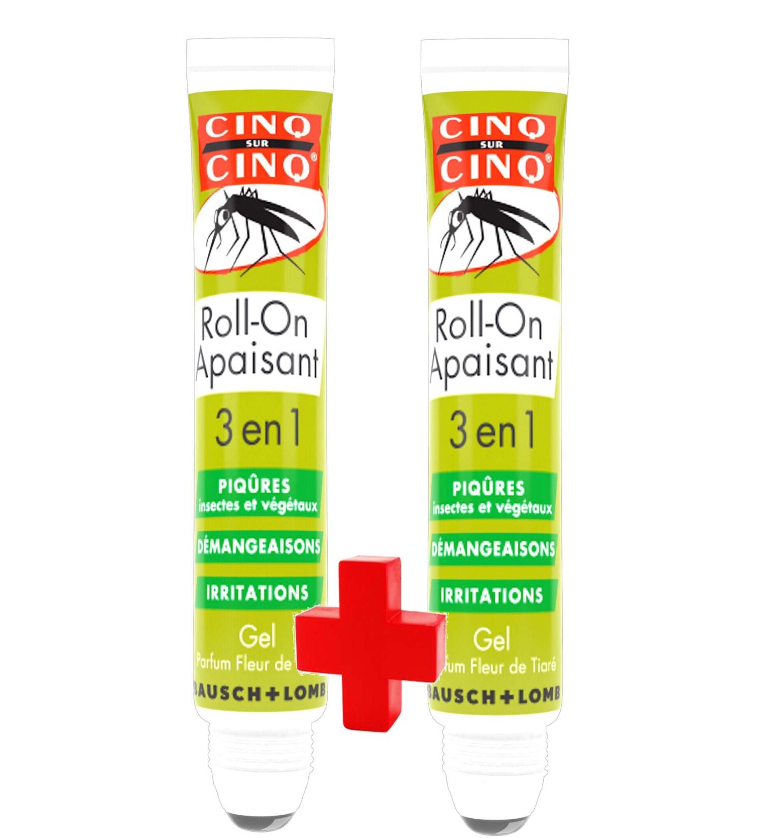  Cinq sur Cinq Cinq sur Cinq 3-in-1 Soothing Roll-On - Pack of 2 x 5 ml - Buy Online on GoSupps.com