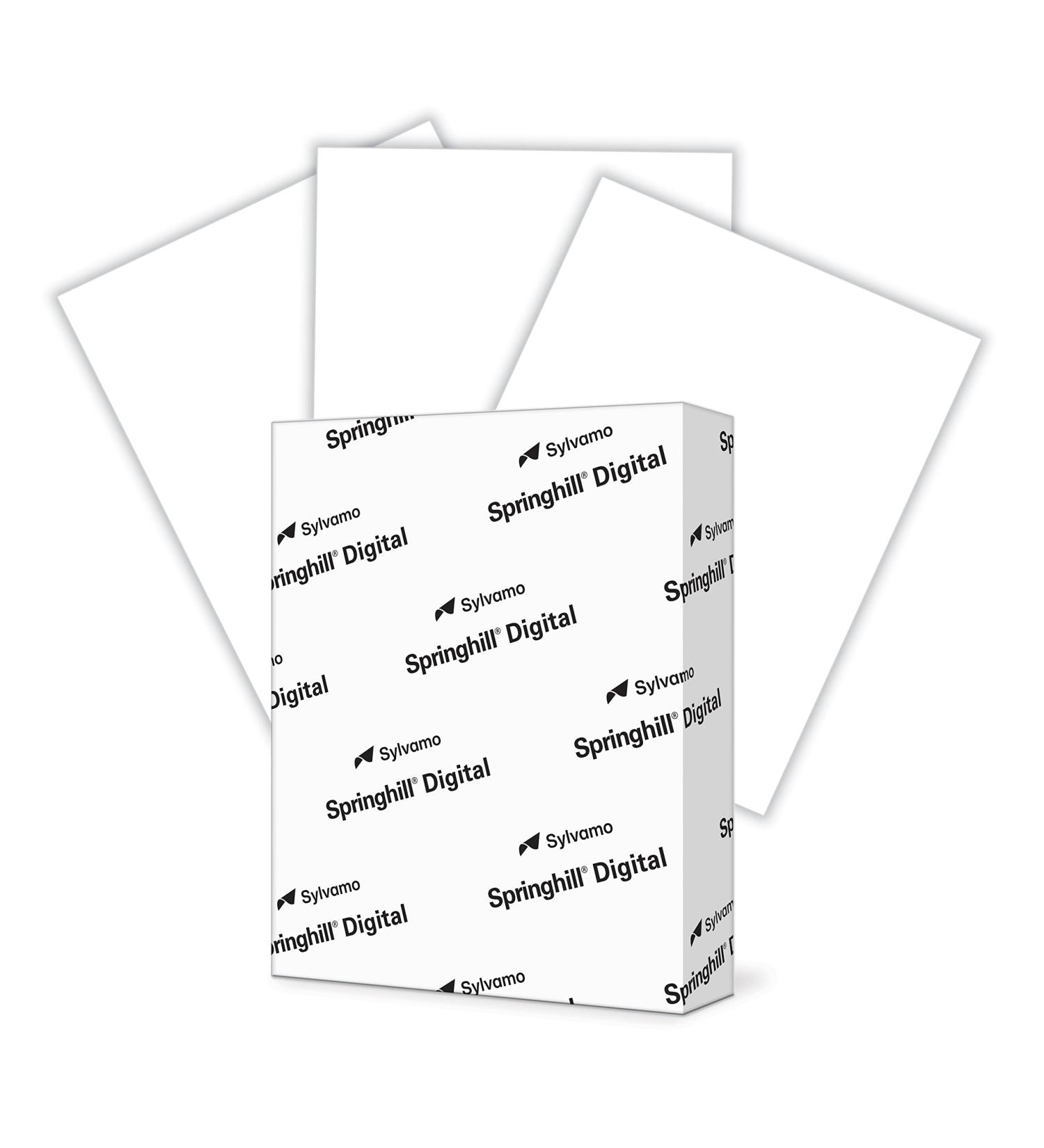 Springhill White 8.5  x 11  Cardstock Paper  90lb  163gsm  250 Sheets (1 Ream)   Premium Lightweight Cardstock  Printer Paper with Smooth Finish for Greeting Cards  Flyers  Scrapbooking   015101R 90lb 1 Ream | 250 Sheets... - Buy Online on GoSupps.com