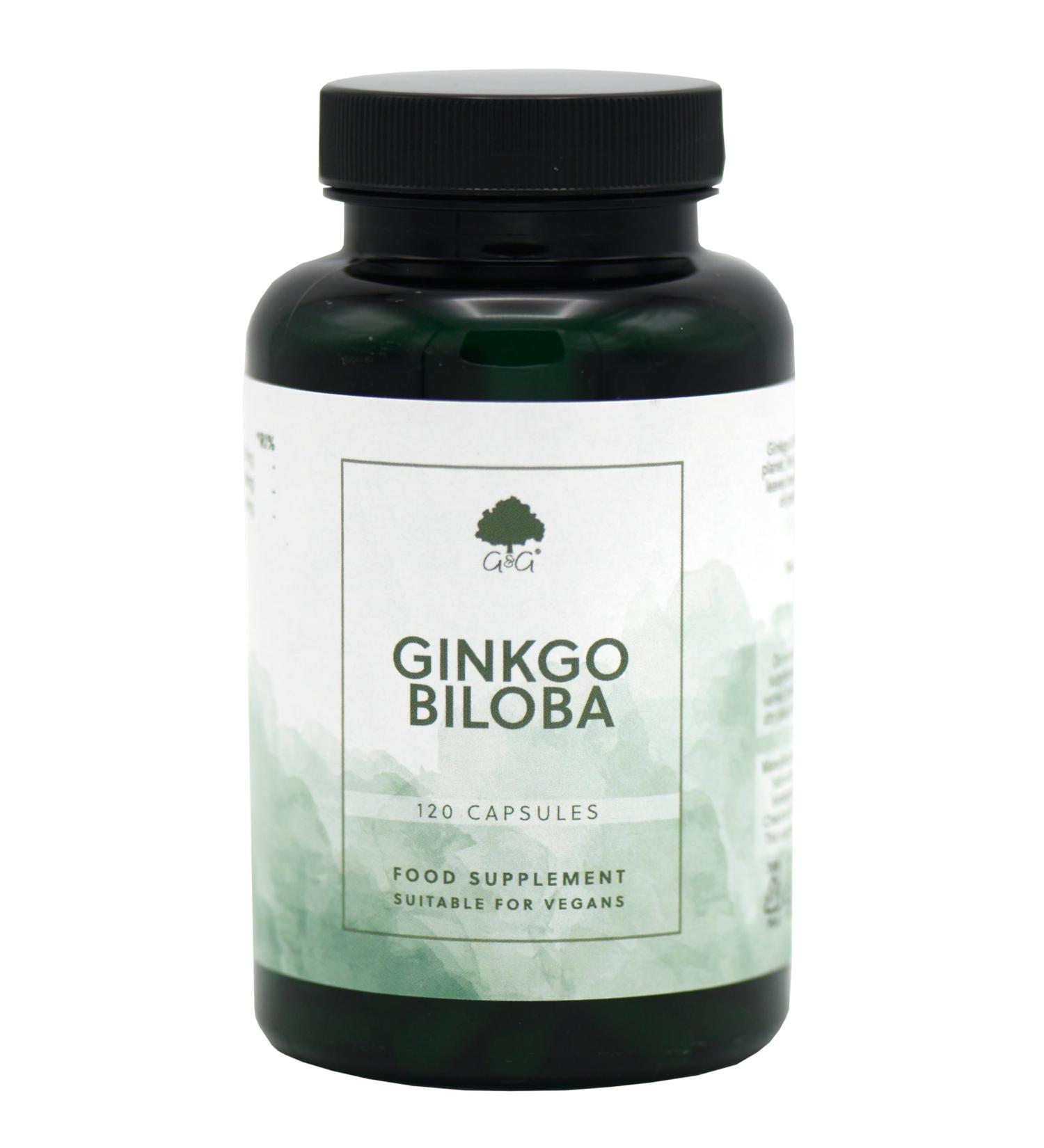 Ginkgo Biloba Capsules | 400mg | 120 Vegan Capsules | G&G Vitamins - Buy Online on GoSupps.com