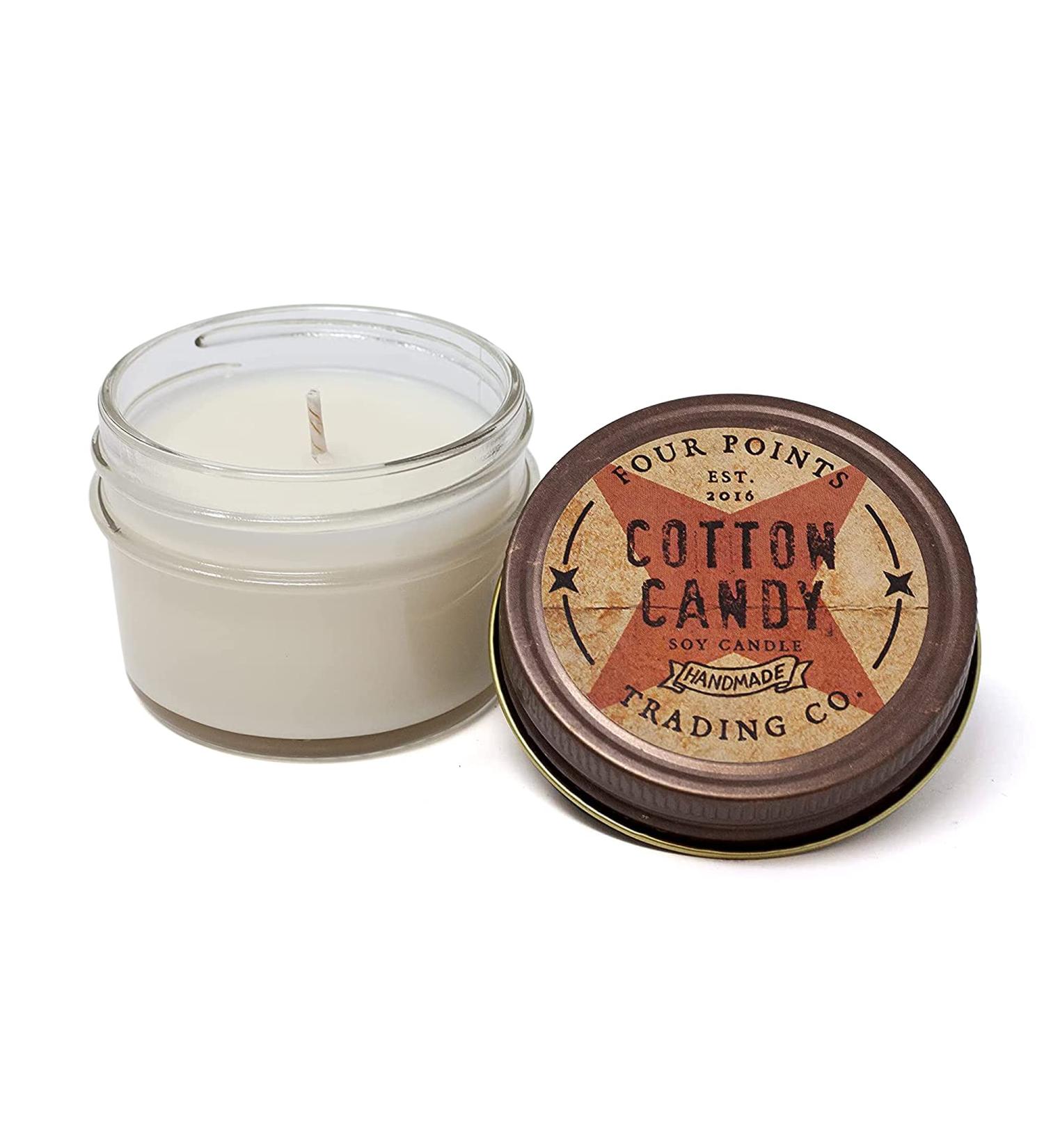 Buy Cotton Candy 4 Oz Scented Soy Aromatherapy Candle in Jar | Best International Shipping - Buy Online on GoSupps.com