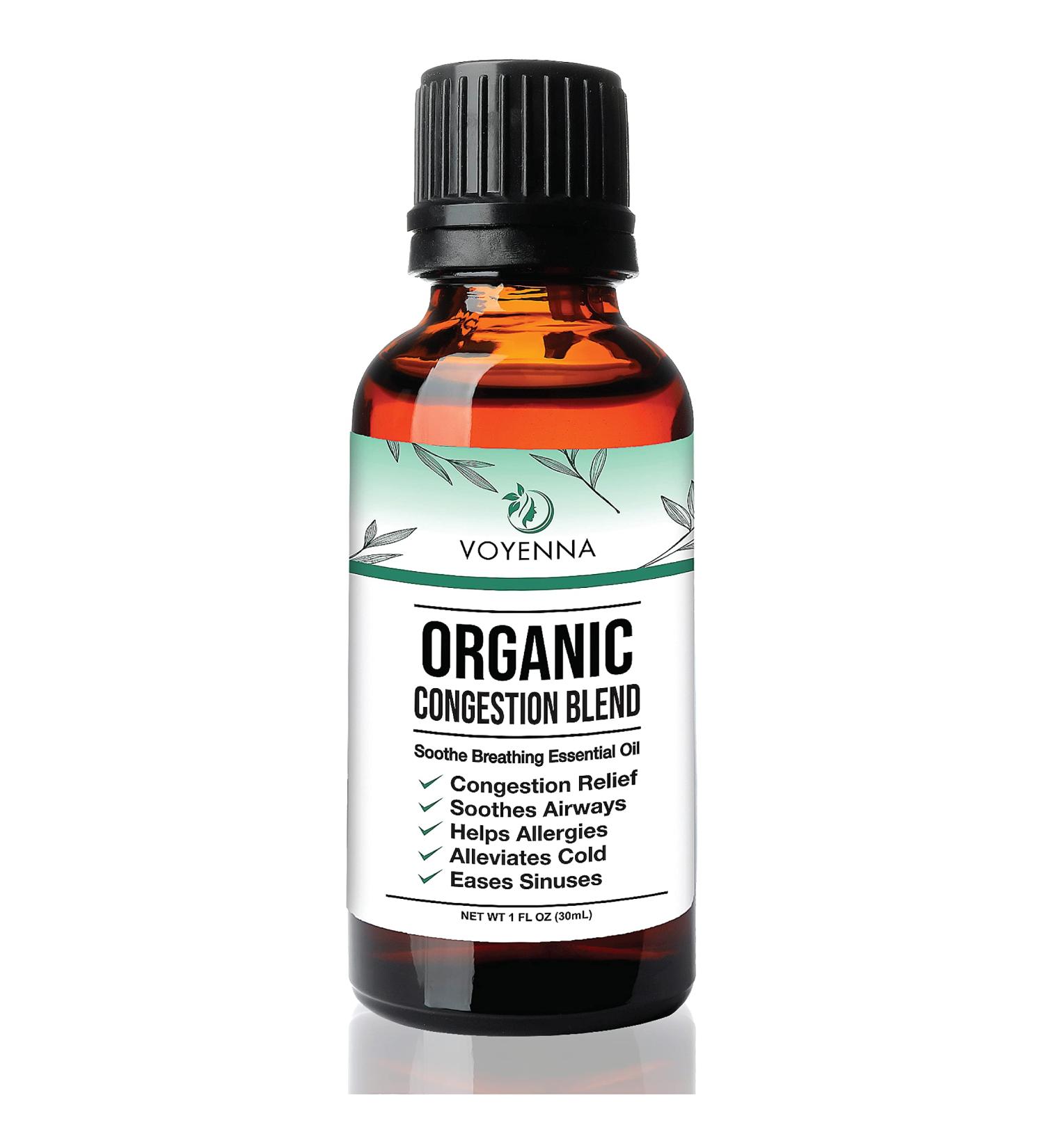 Breathe Blend Essential Oil for Diffuser & Aromatherapy - Peppermint & Eucalyptus Oils for Headache, Allergy Relief & Congestion - Buy Online on GoSupps.com