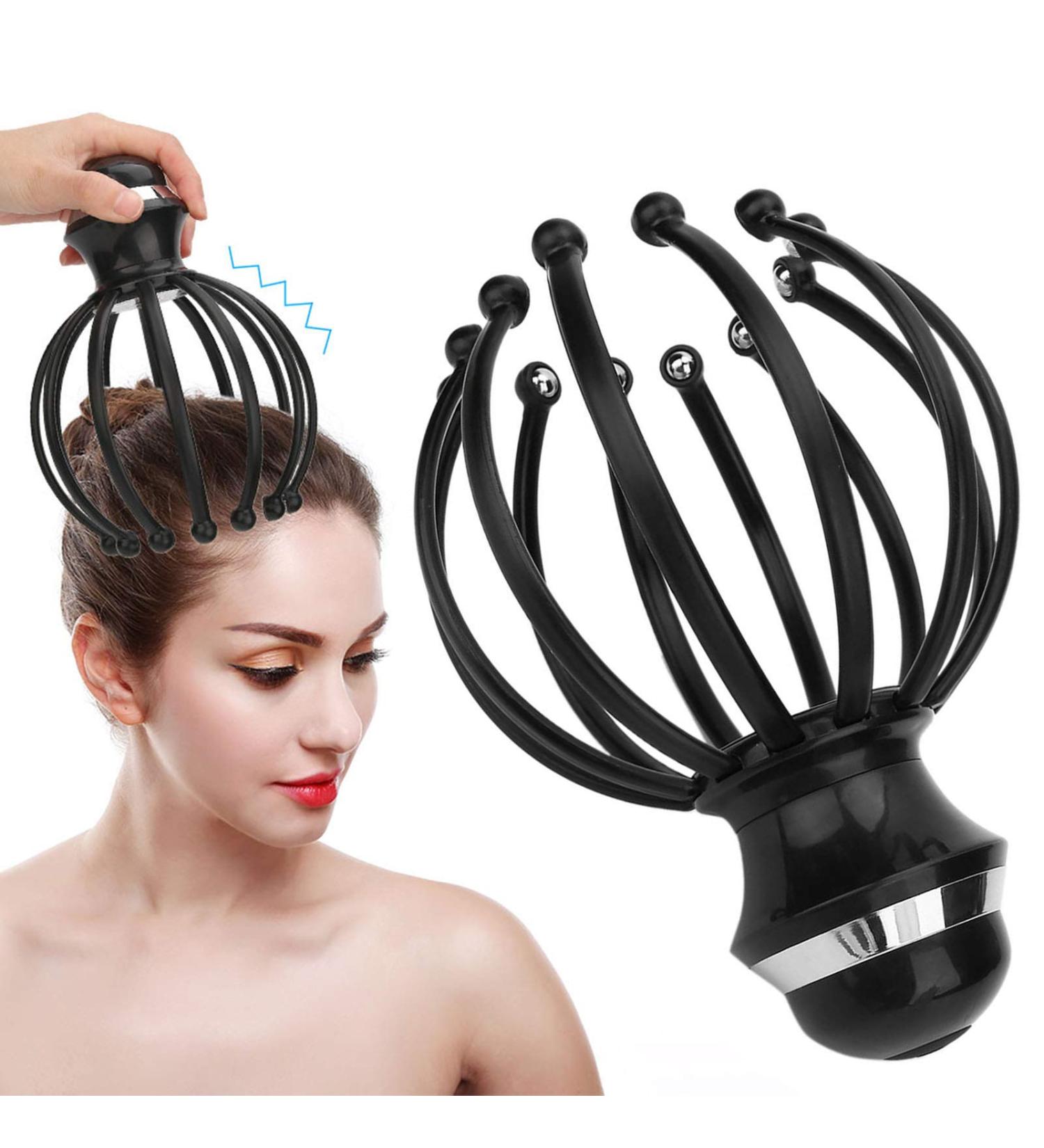 Brrnoo Head Massage Claw | 12 Removable Claws Scalp Massager & Head Scratcher | Promote Blood Circulation | International Shipping Available - Buy Online on GoSupps.com