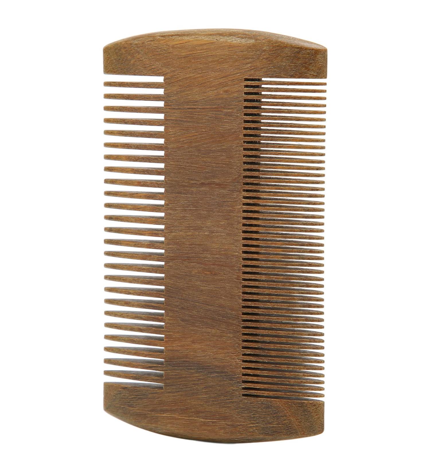 Peigne Moustache Emp che les Dents Arrondies Statiques Prise Confortable Peigne Barbe en Bois Double Face Taille Compacte pour un Usage Quotidien des Hommes - Buy Online on GoSupps.com